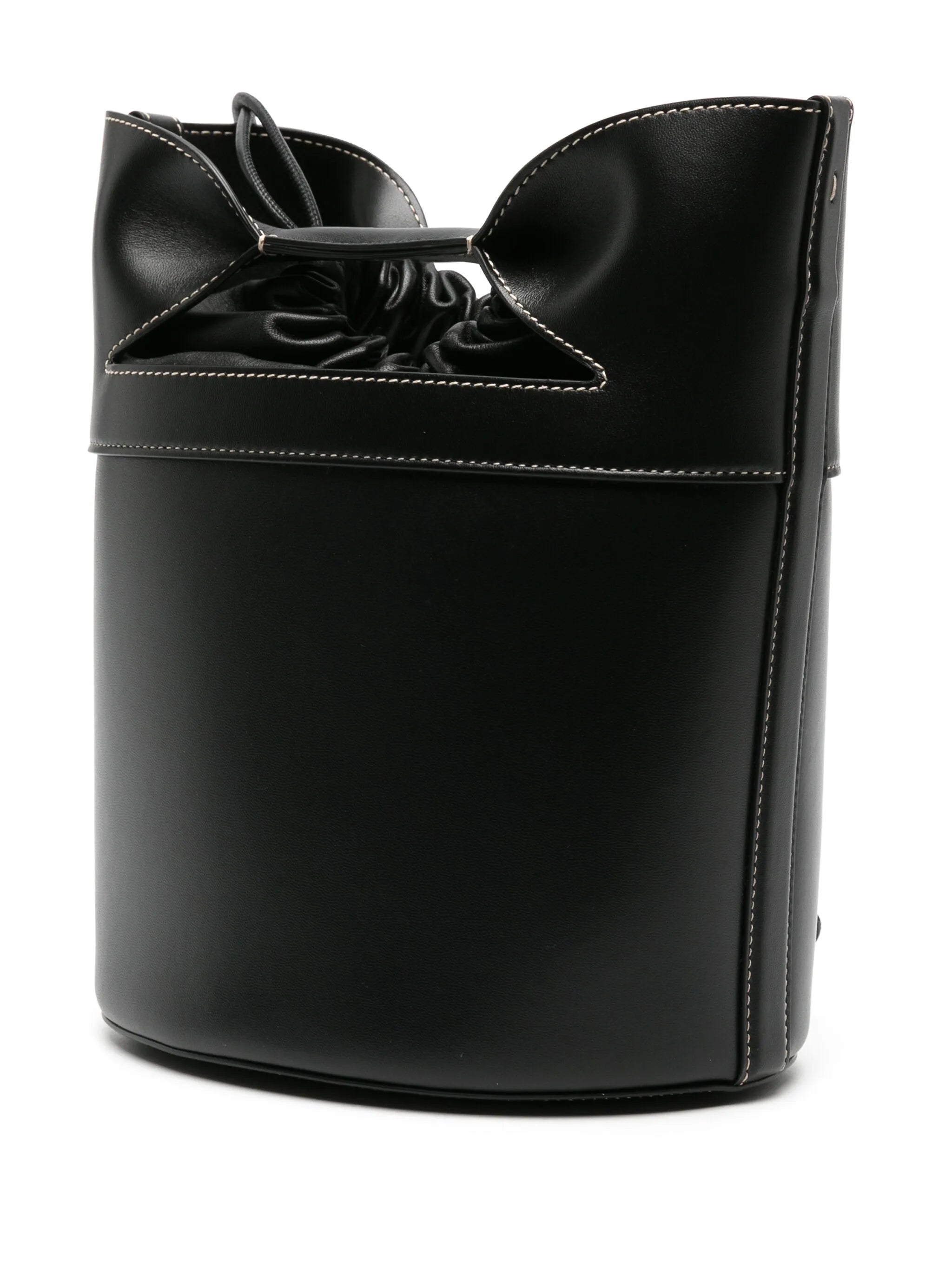 logo-stamp leather bucket bag