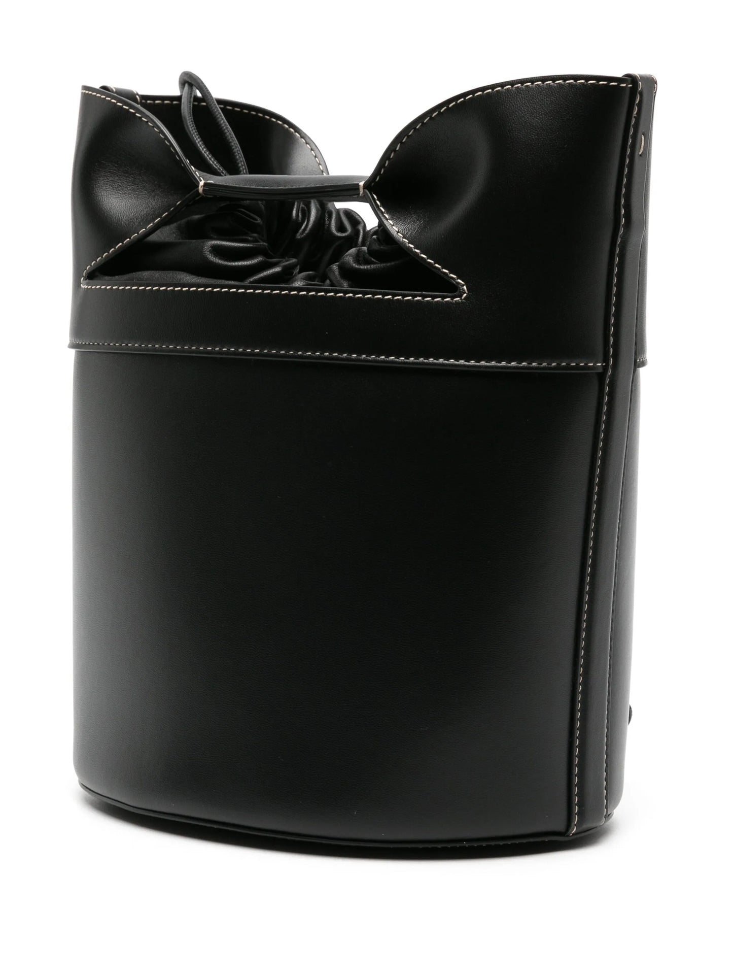 logo-stamp leather bucket bag