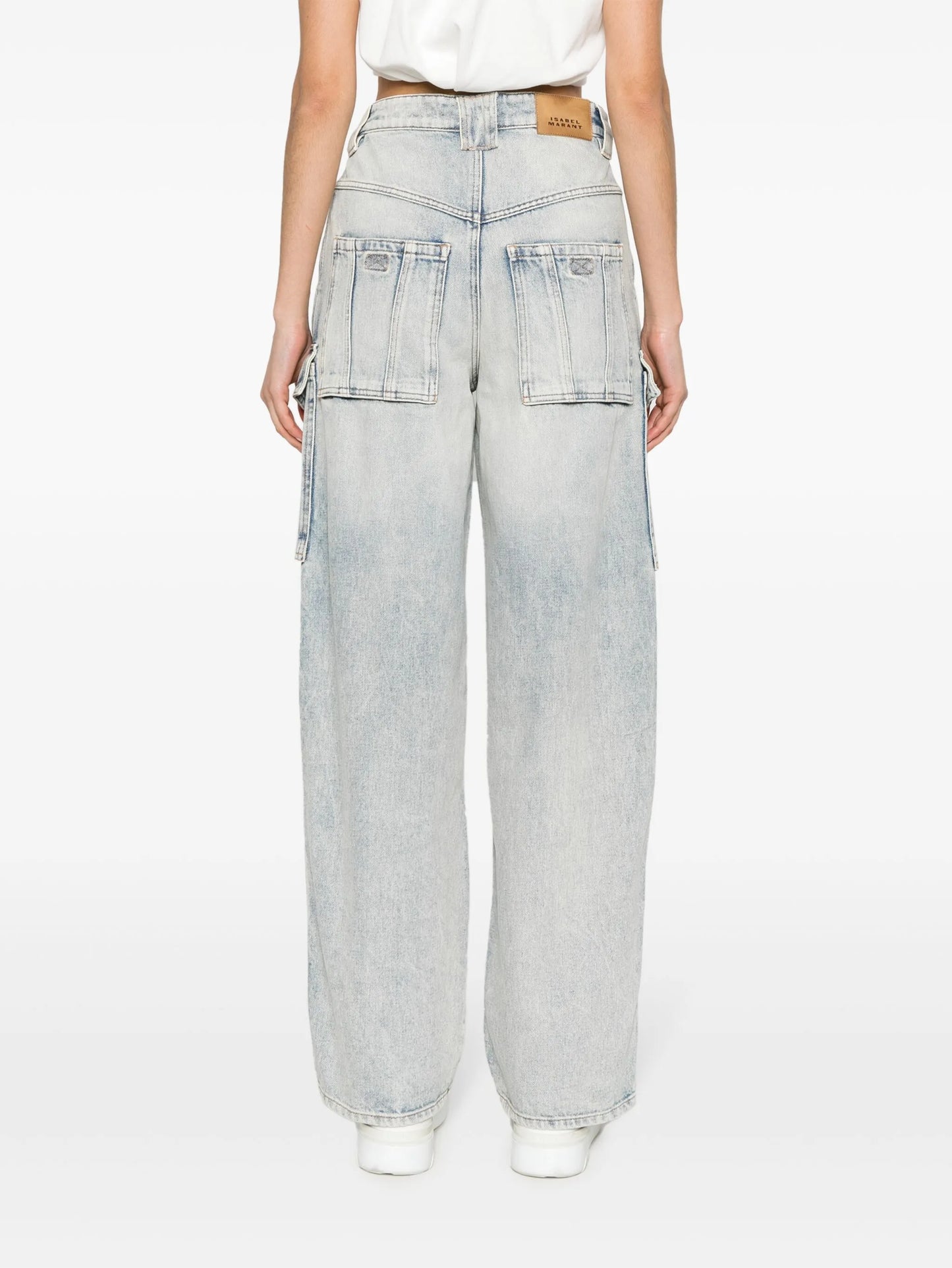 Heilani mid-rise faded-effect jeans
