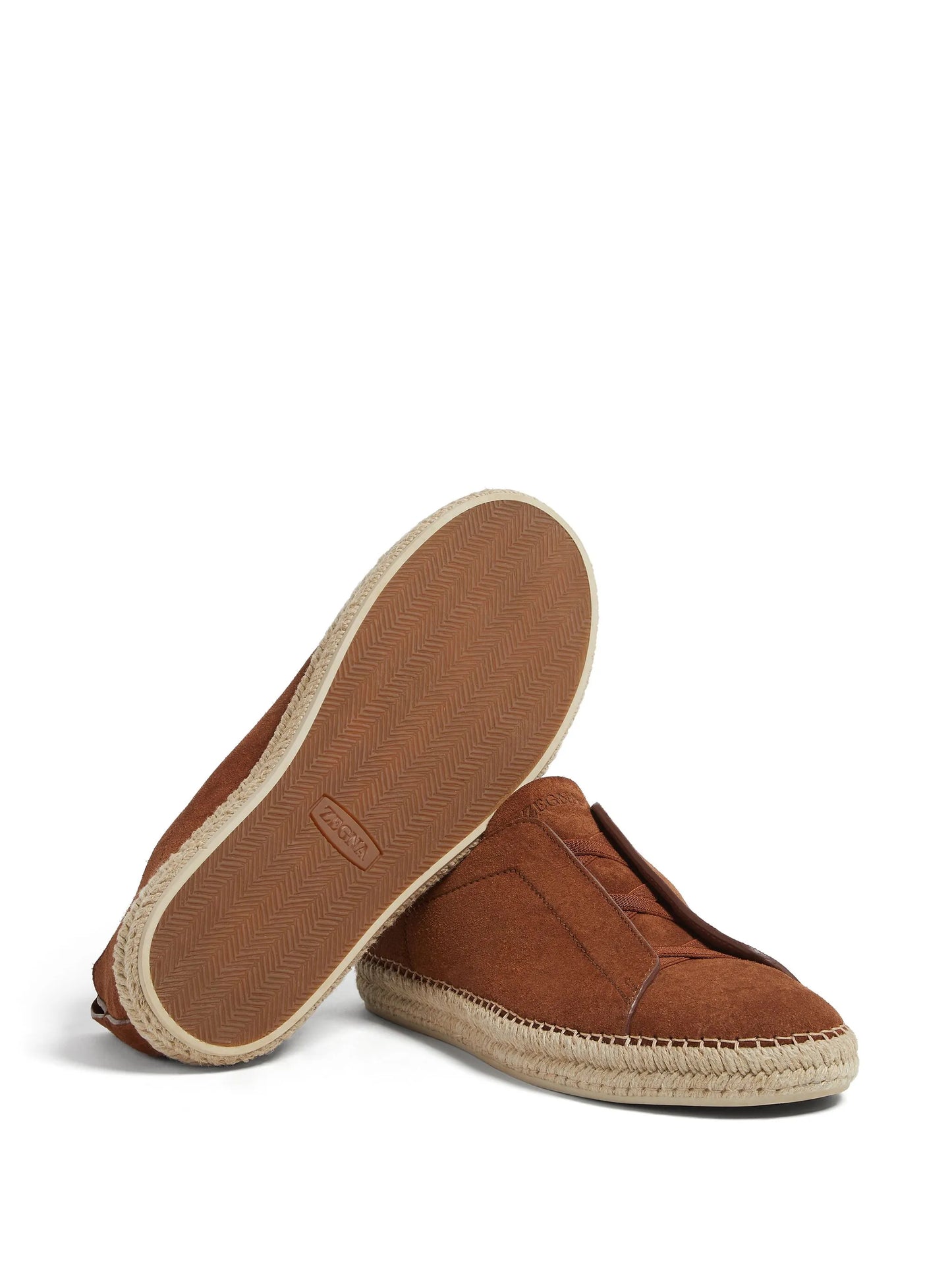 Triple Stitch suede espadrilles