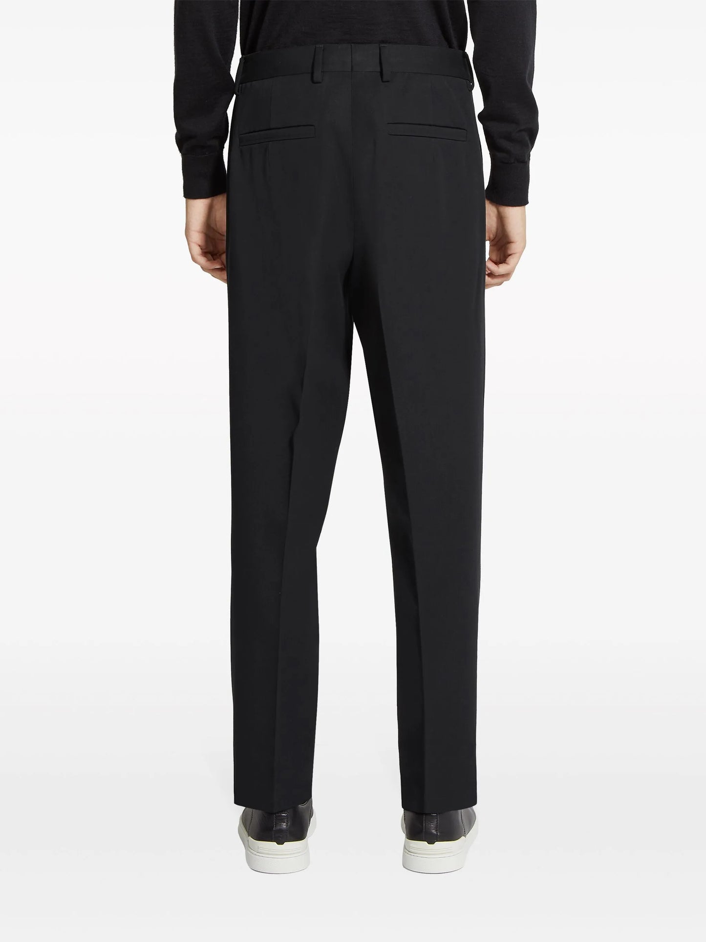 mid-rise tailored trousers