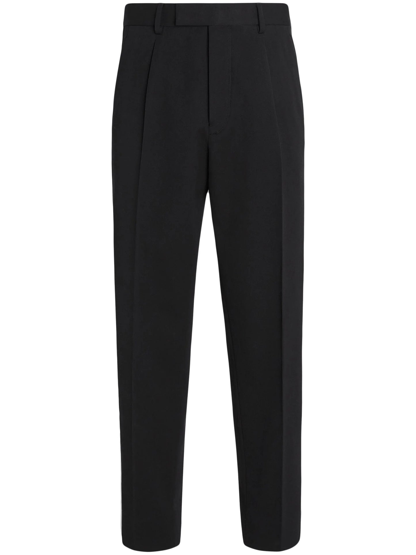 mid-rise tailored trousers