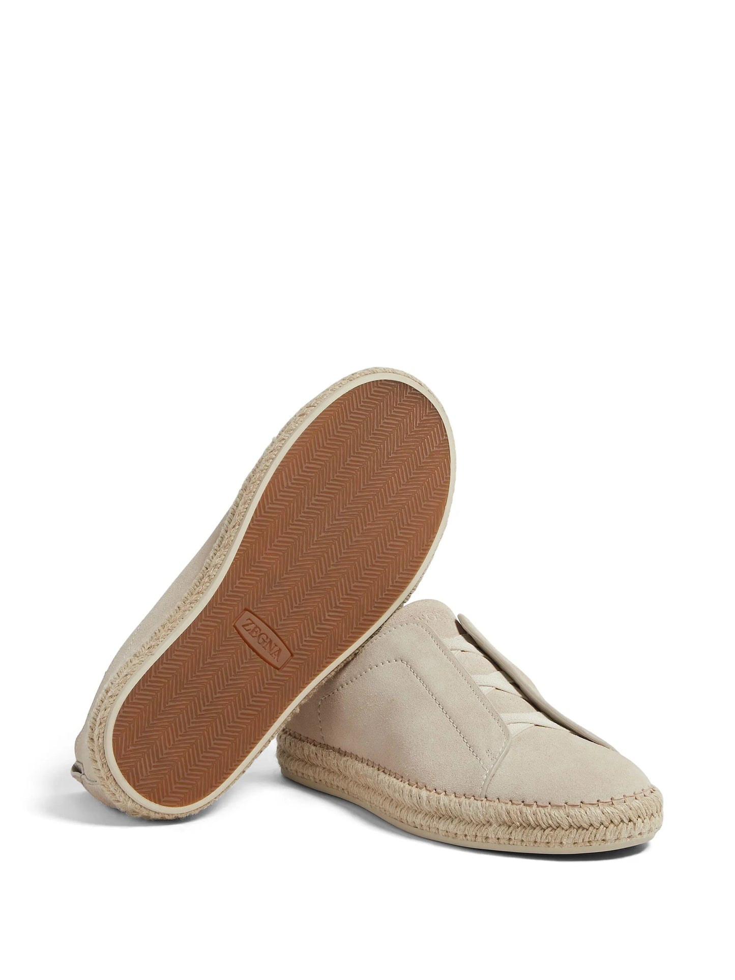 Triple Stitch suede espadrilles