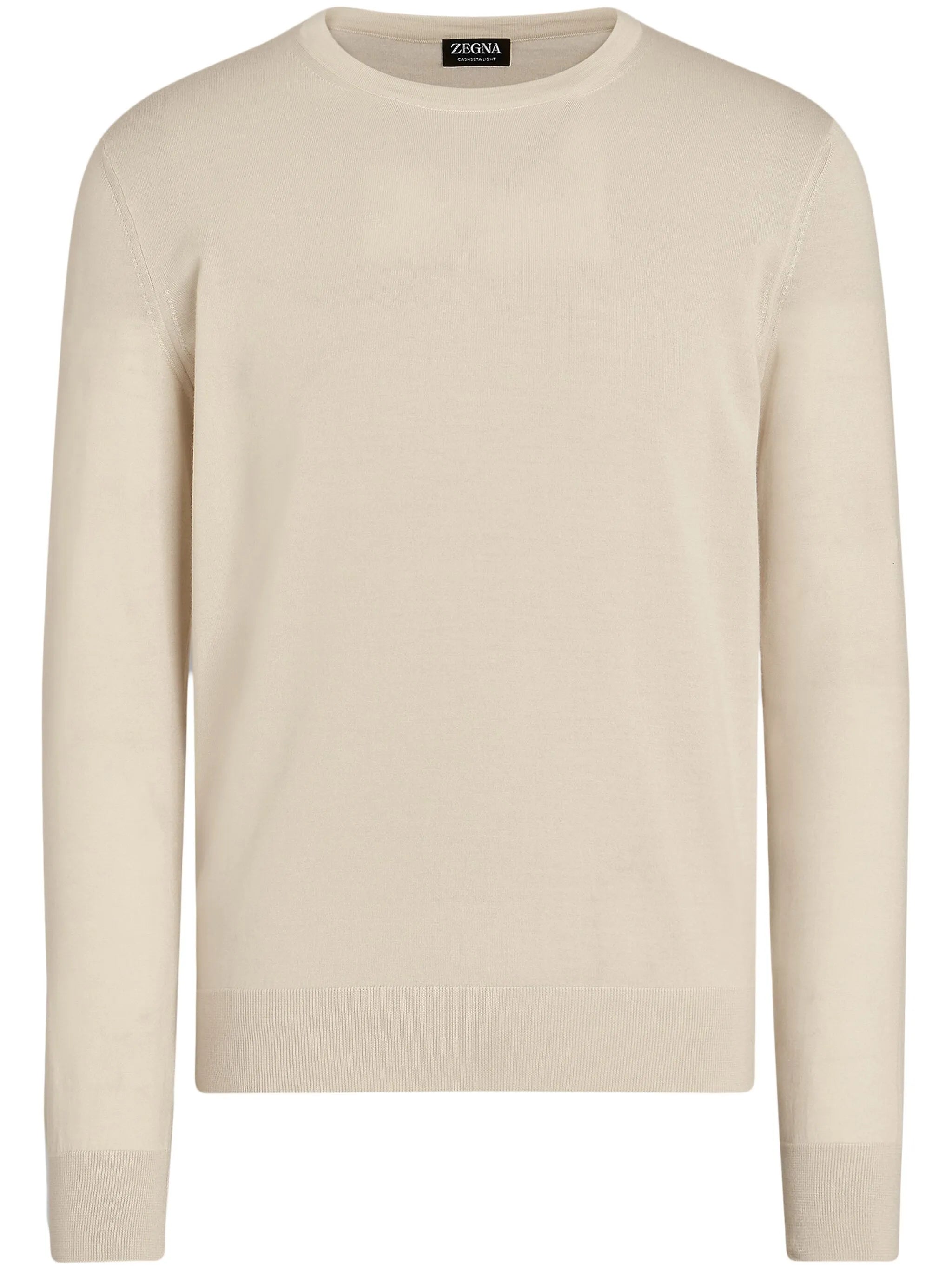 fine-knit crew-neck jumper
