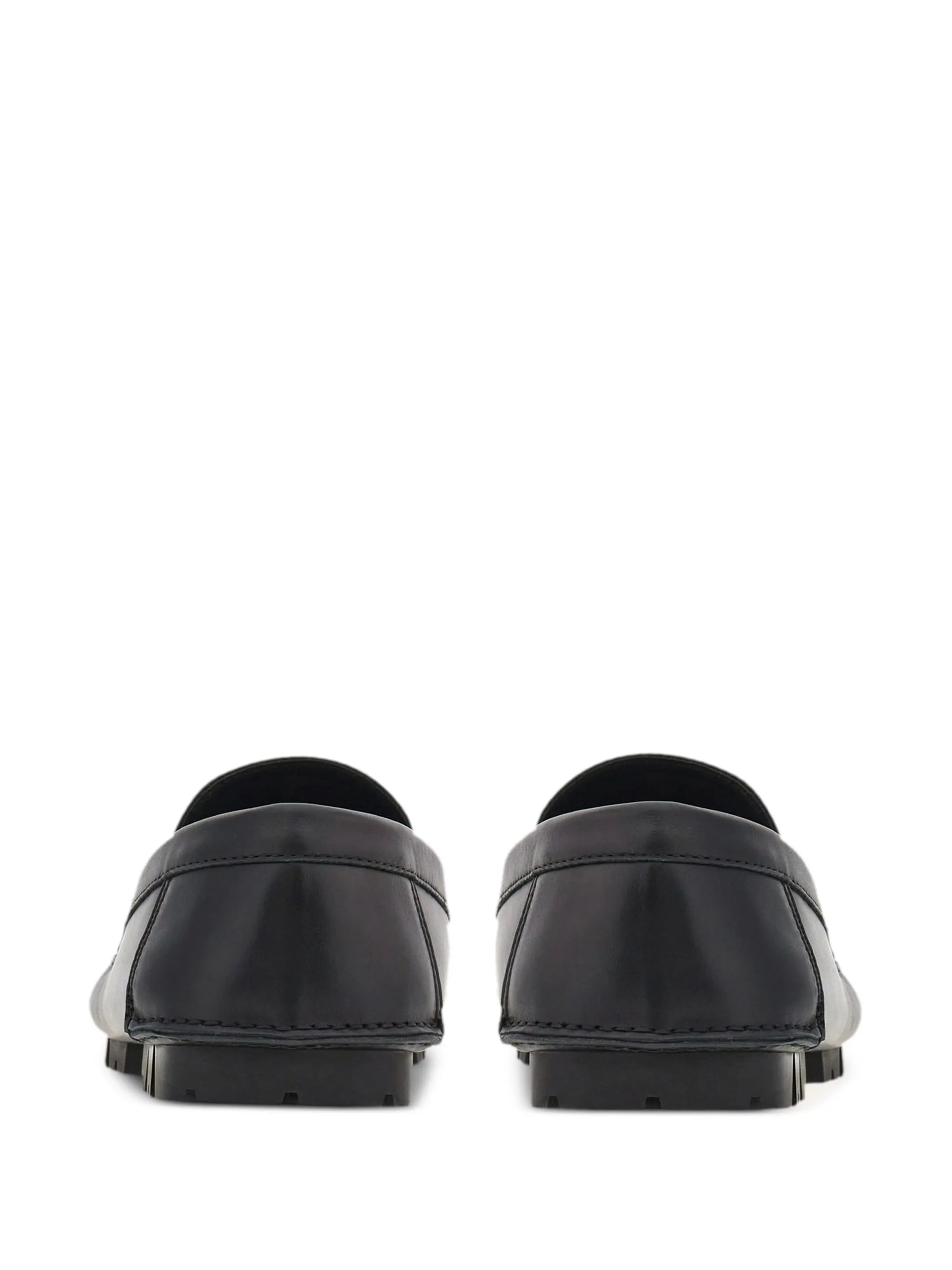 Gancini-plaque leather loafers