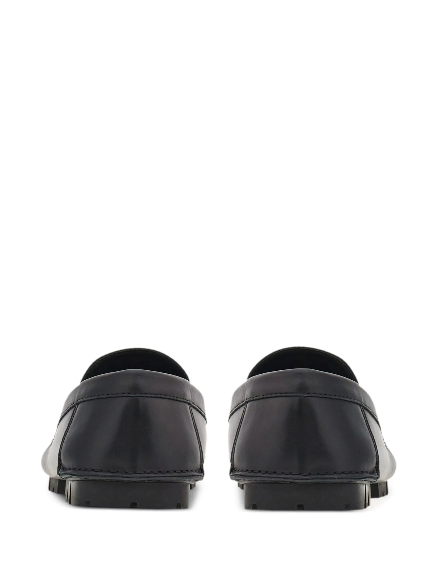 Gancini-plaque leather loafers