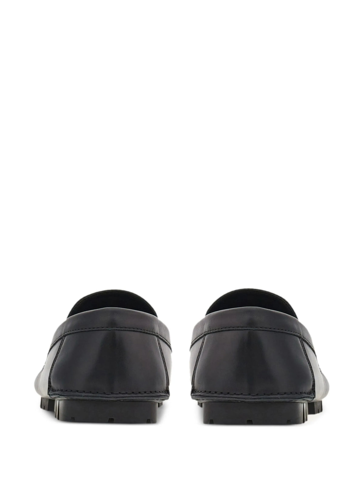 Gancini-plaque leather loafers