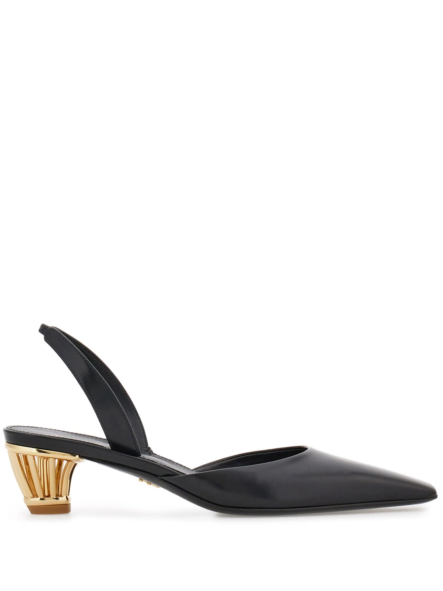 cage-heel slingback pumps