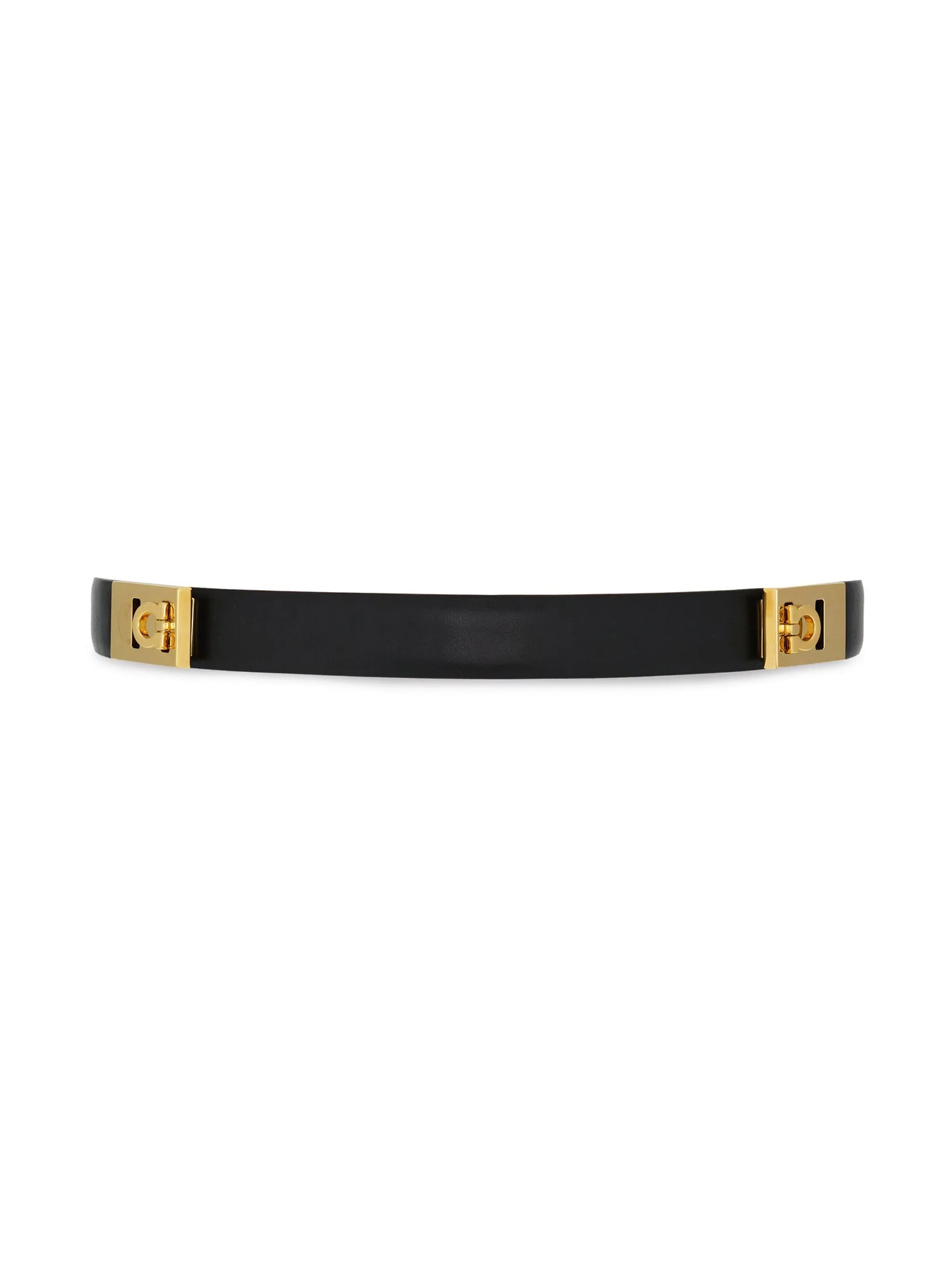 Gancini leather belt