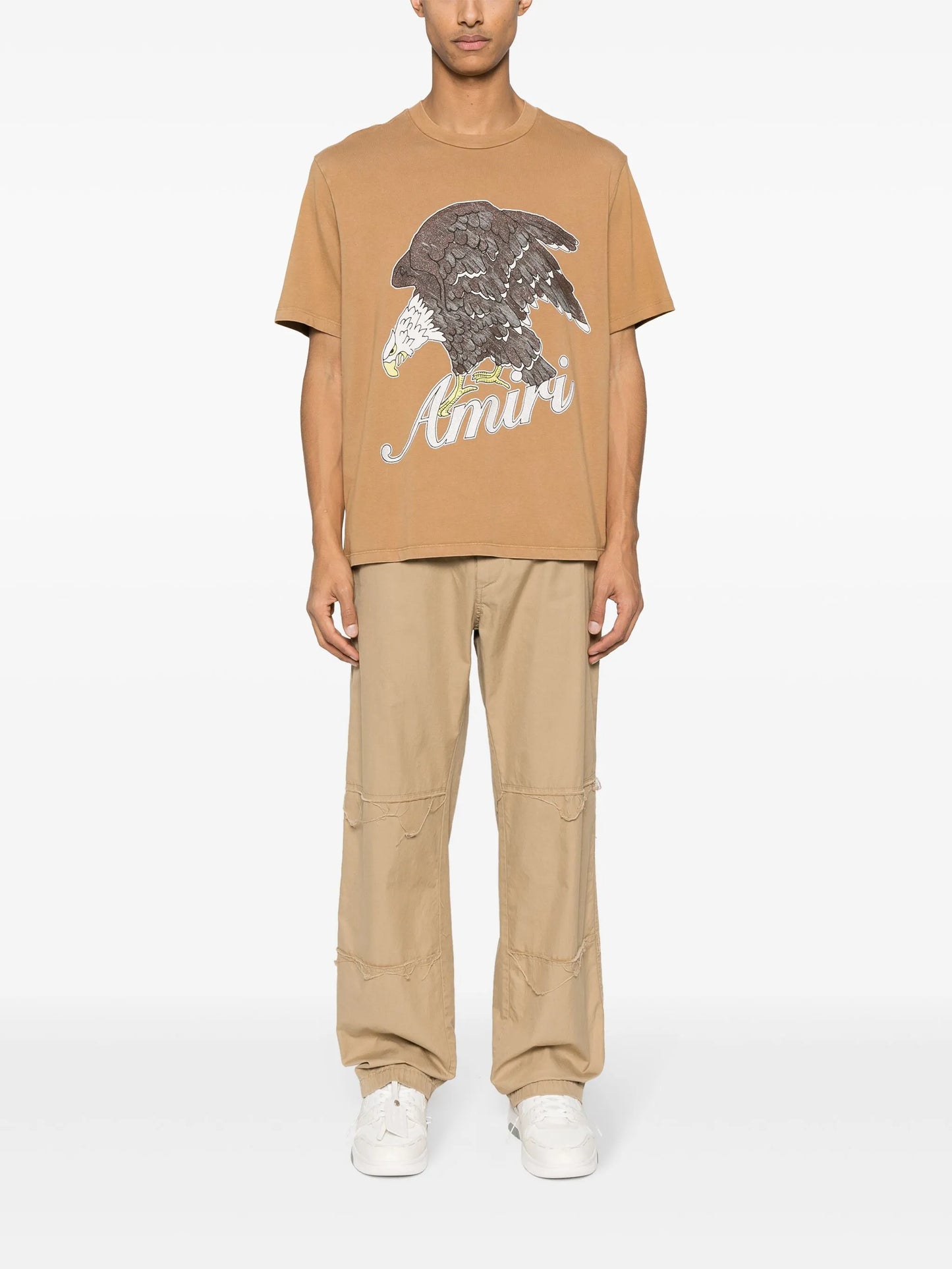 eagle-stamp cotton T-shirt