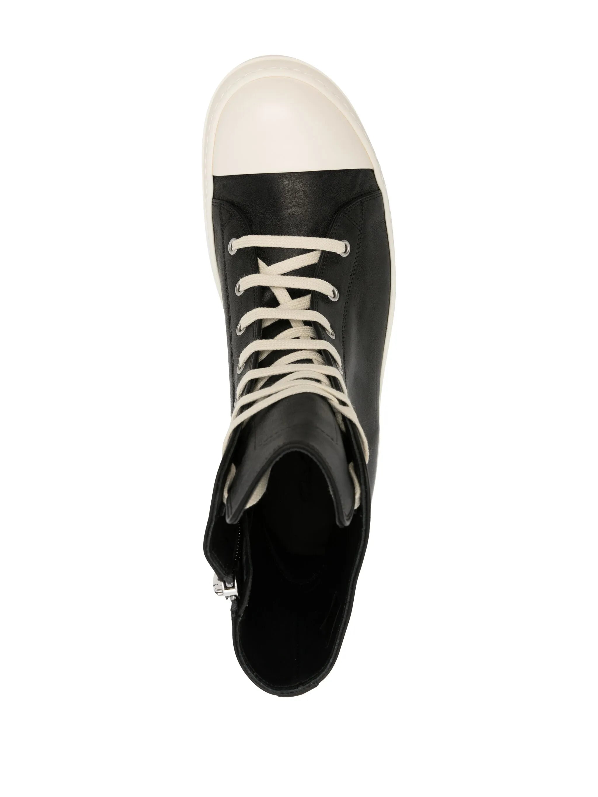 high-top leather sneakers