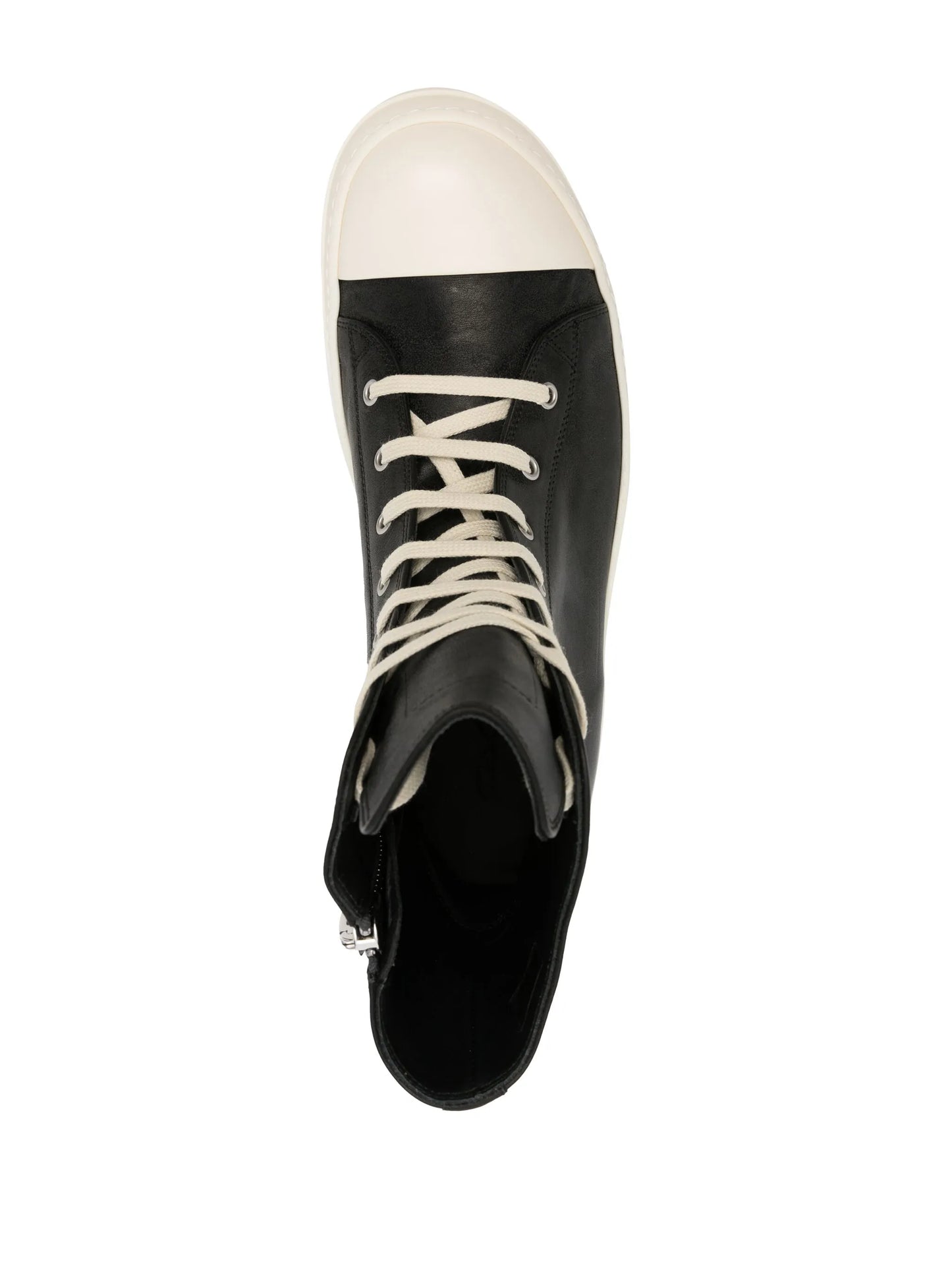 high-top leather sneakers
