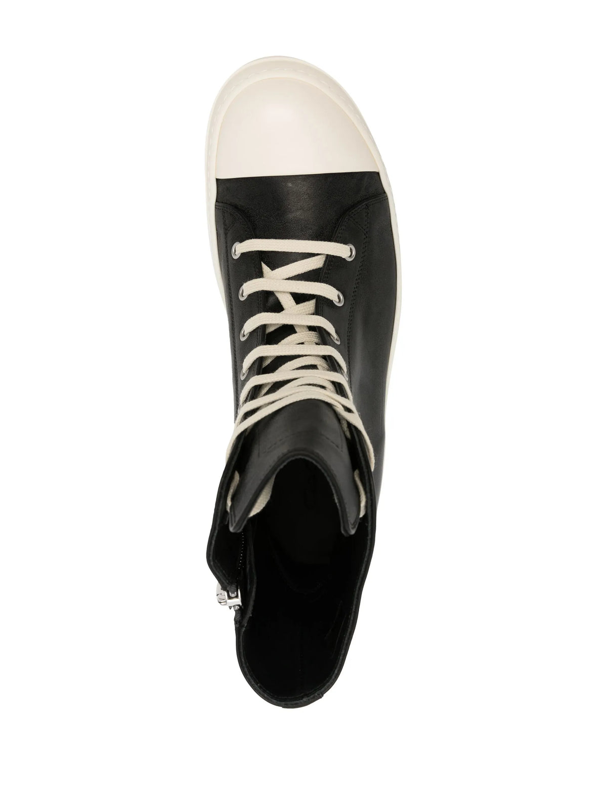 high-top leather sneakers