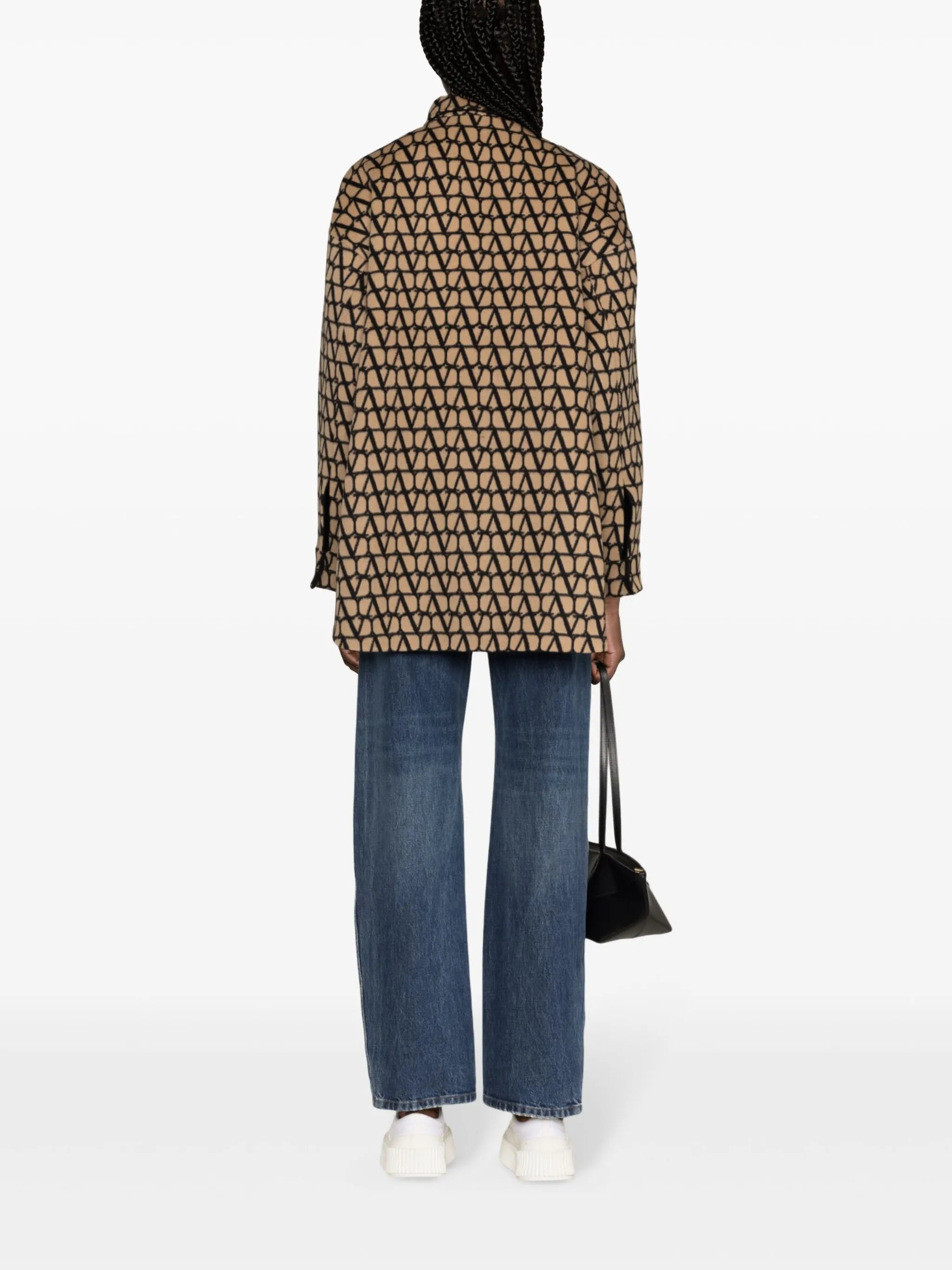 Toile Iconographe-print reversible coat