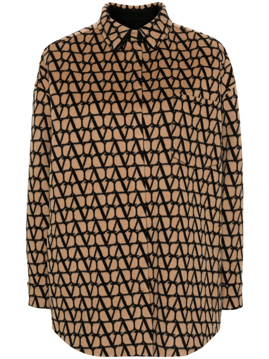Toile Iconographe-print reversible coat