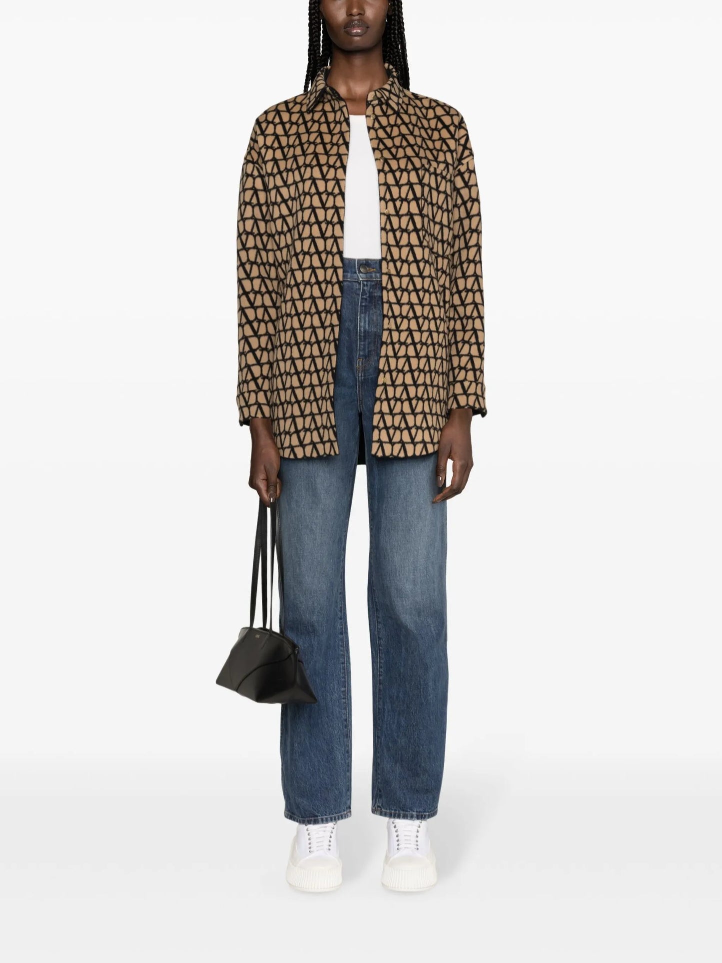 Toile Iconographe-print reversible coat