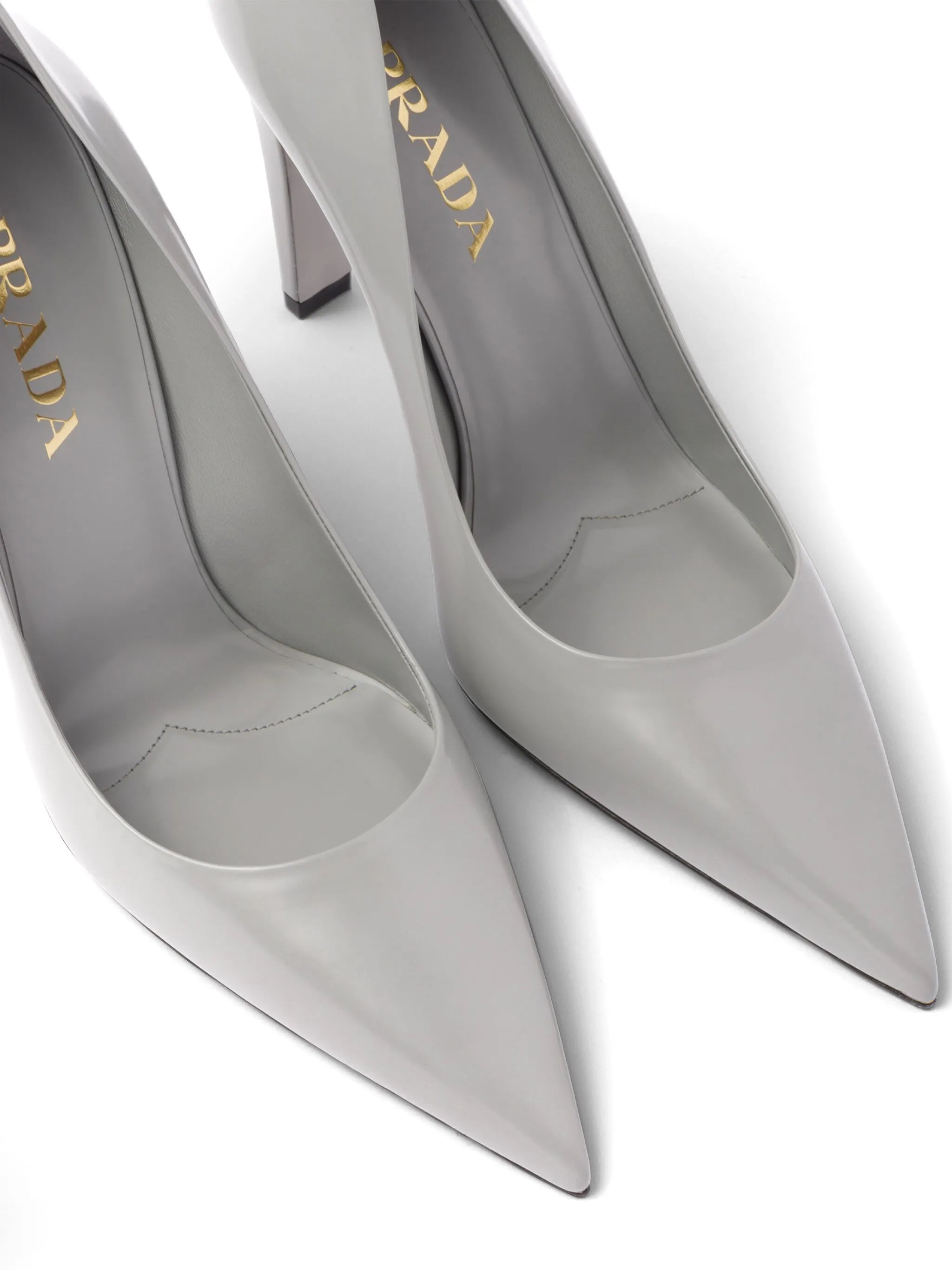 brushed leather pumps