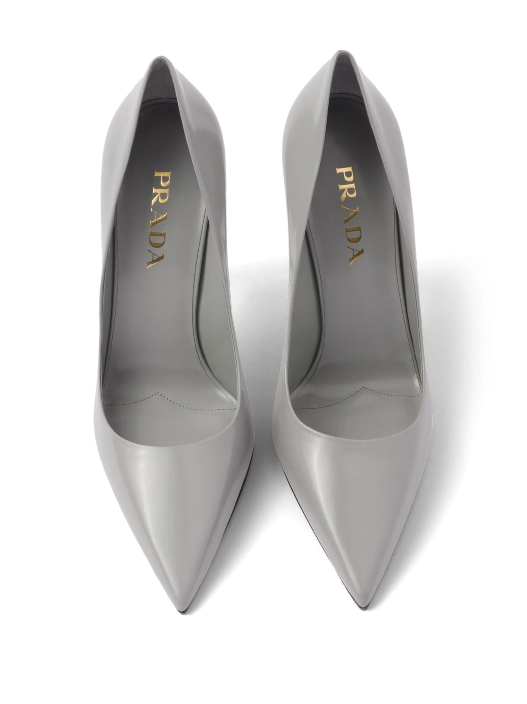 brushed leather pumps