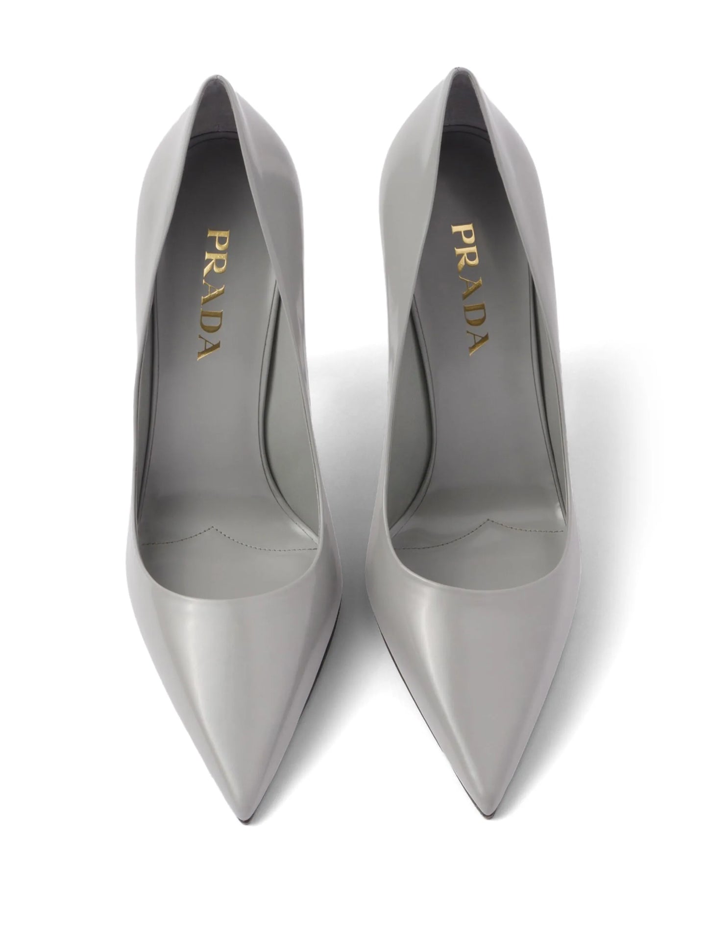 brushed leather pumps
