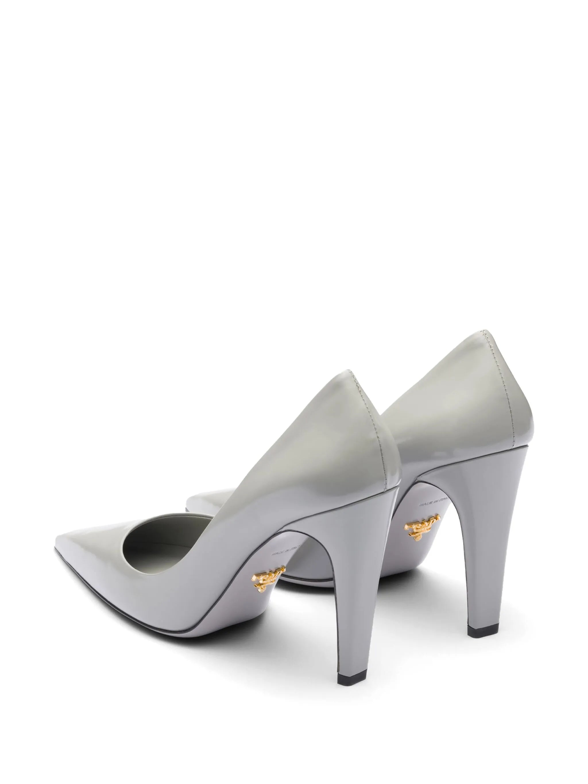 brushed leather pumps