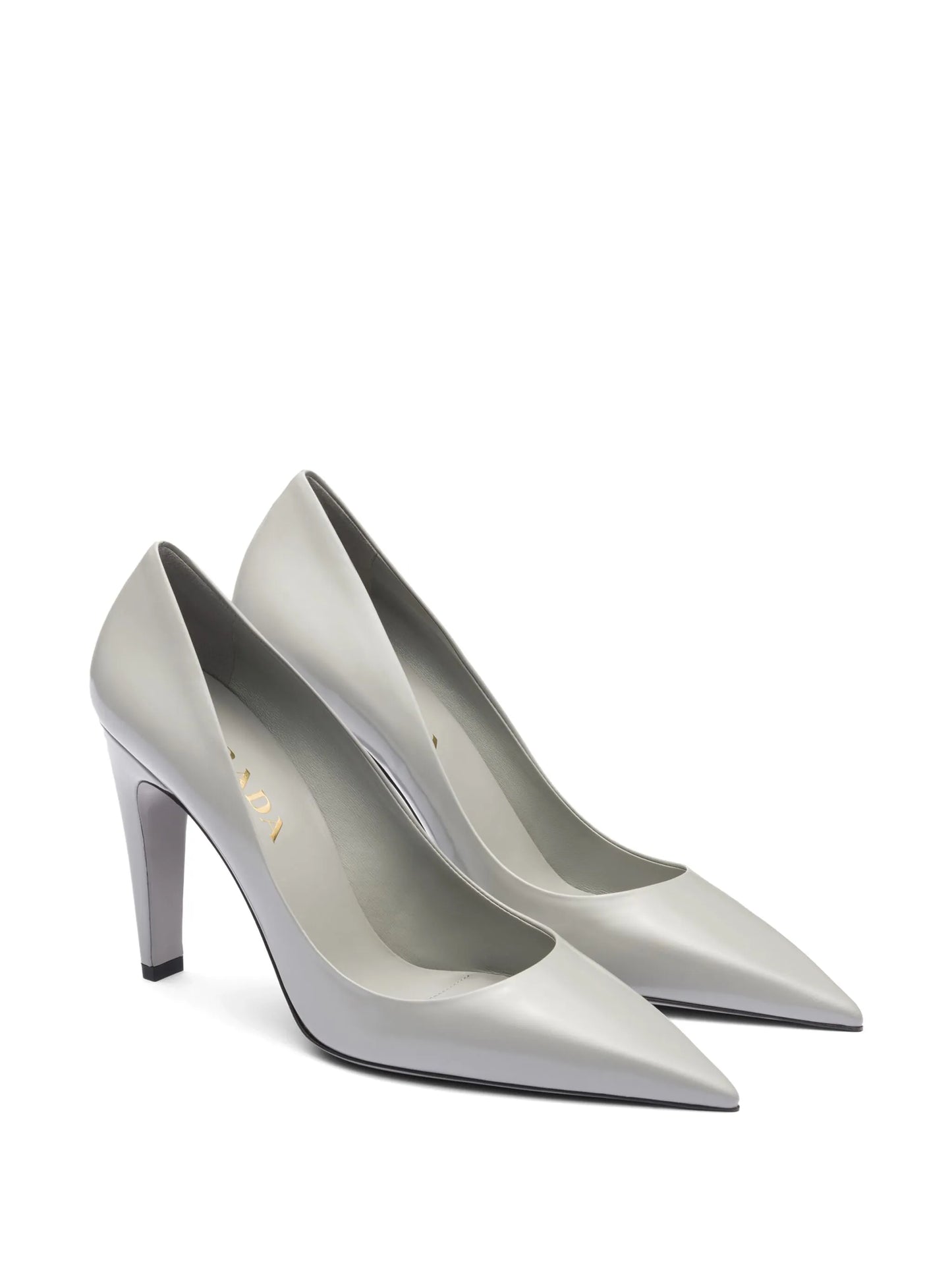 brushed leather pumps