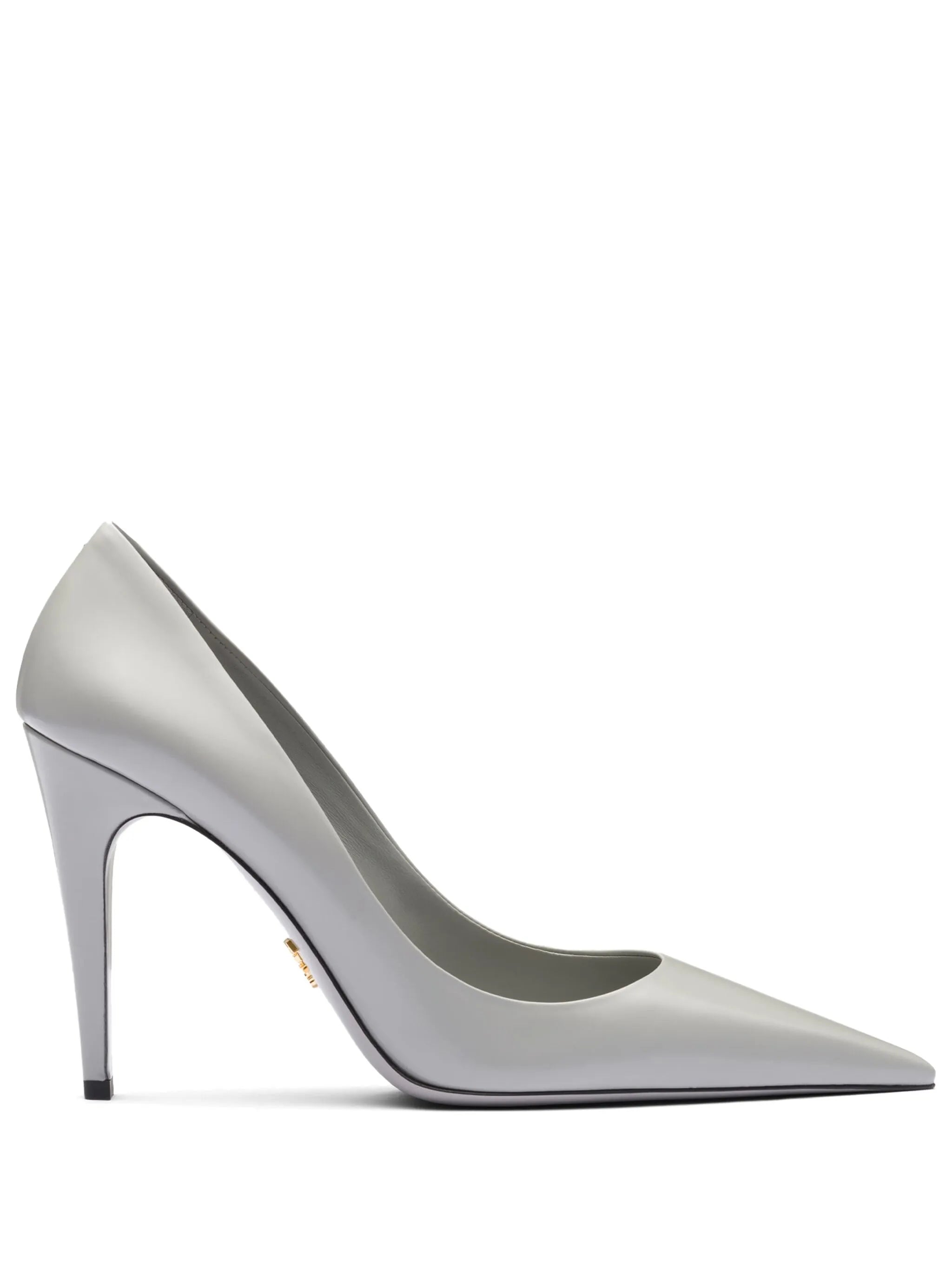 brushed leather pumps