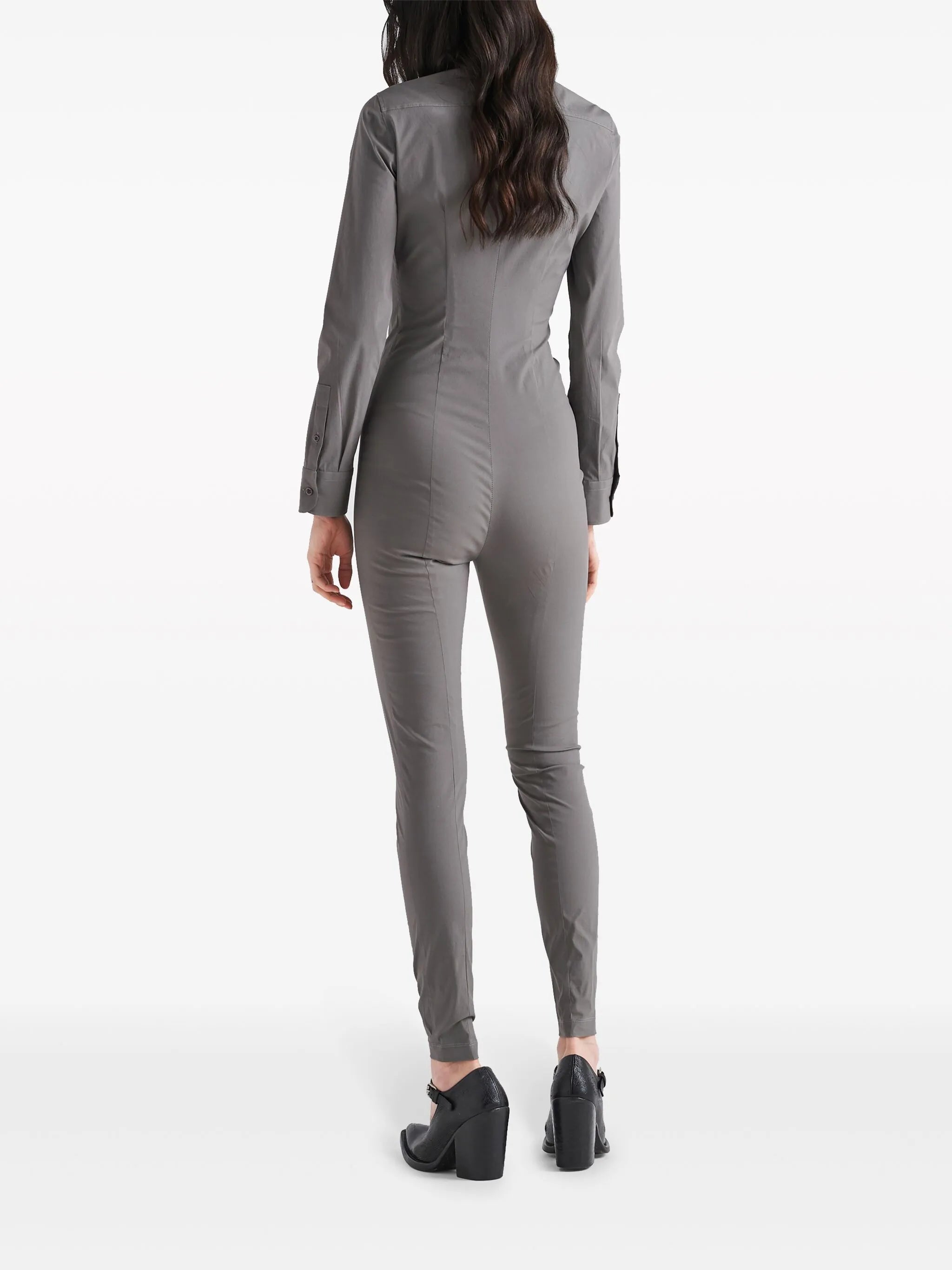 stretch-poplin jumpsuit