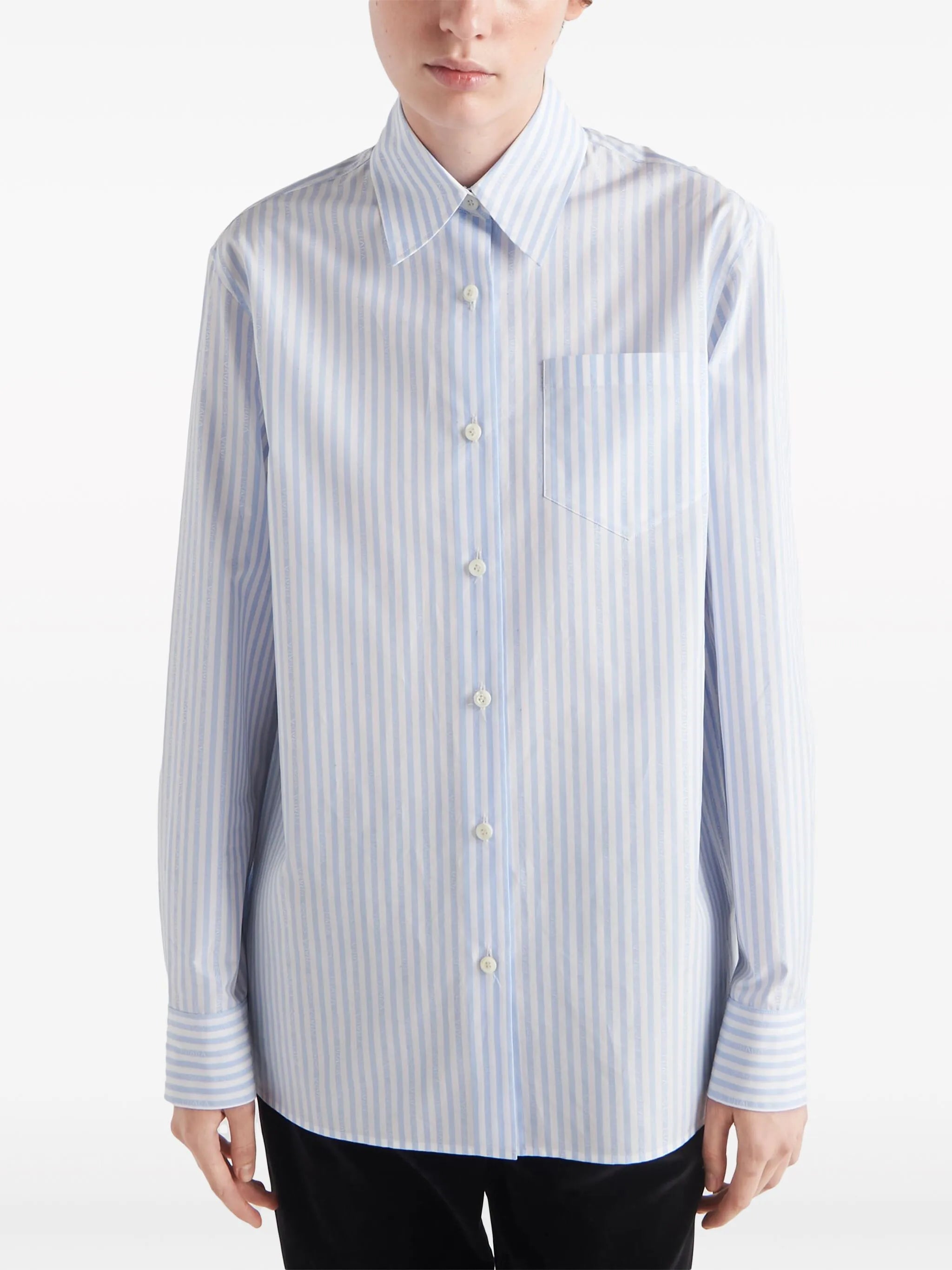 jacquard poplin shirt