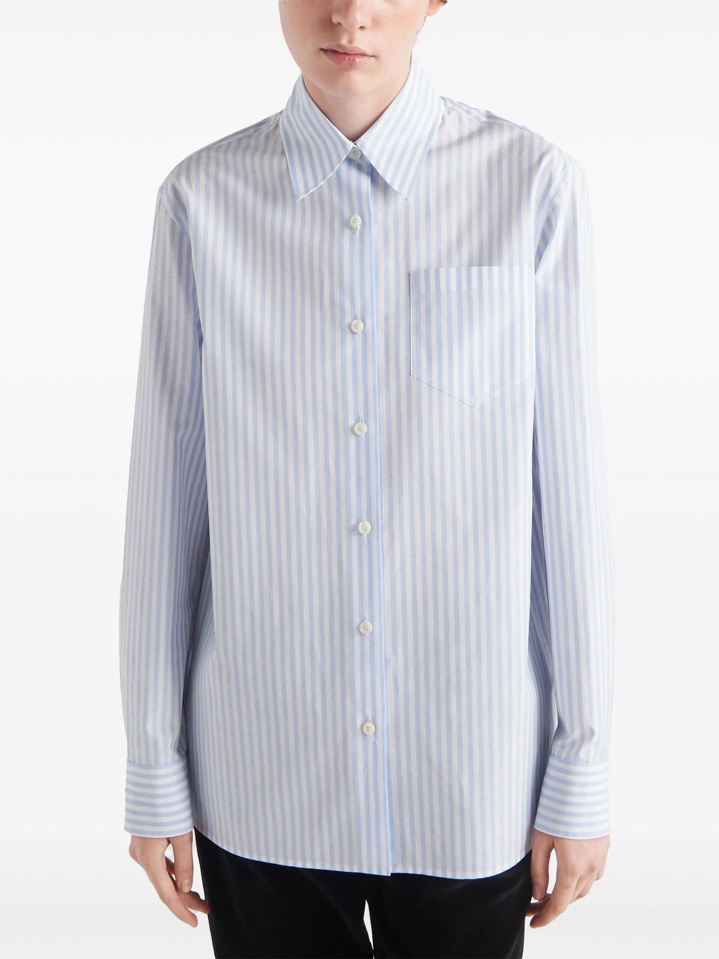 jacquard poplin shirt