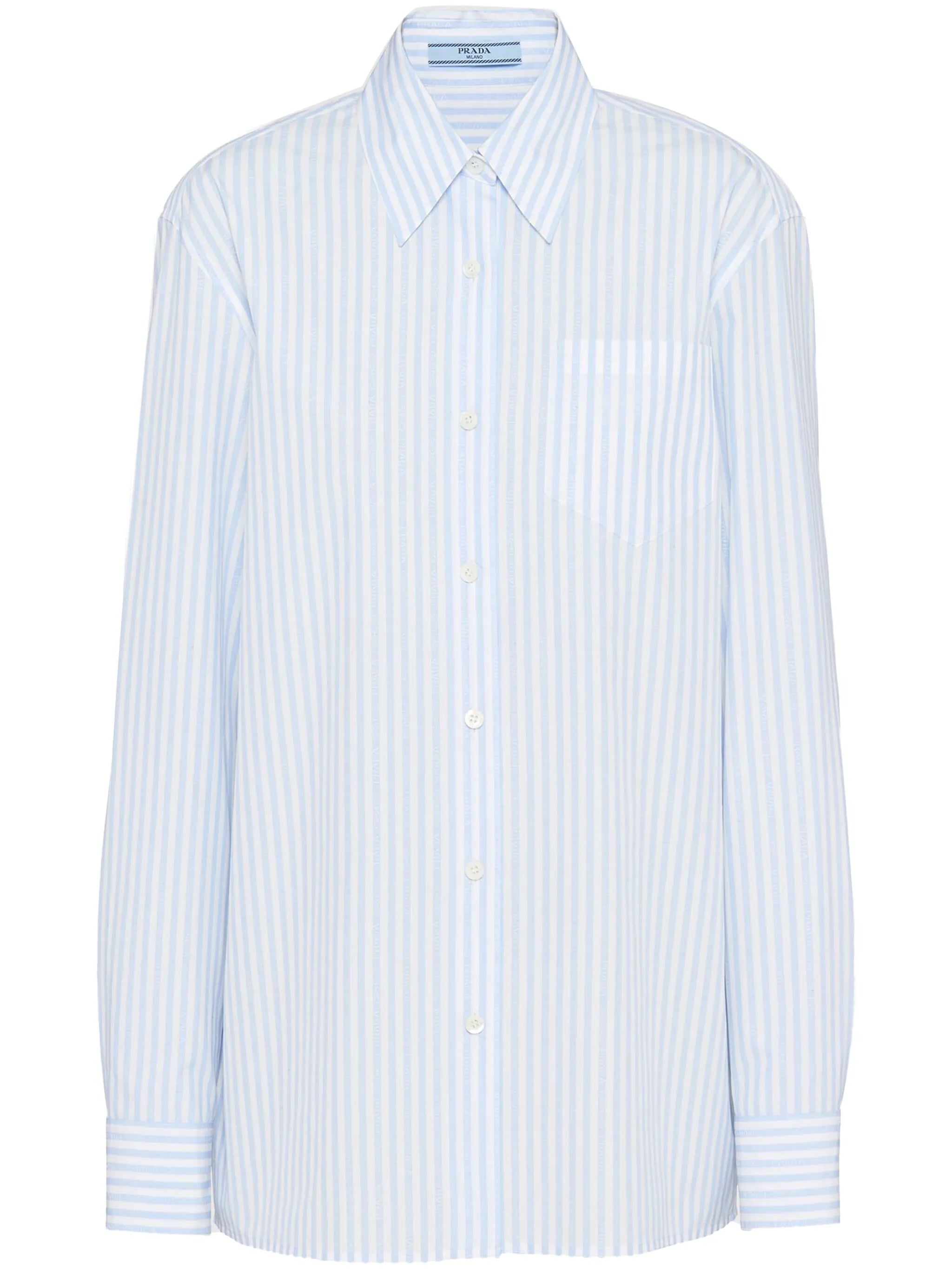 jacquard poplin shirt