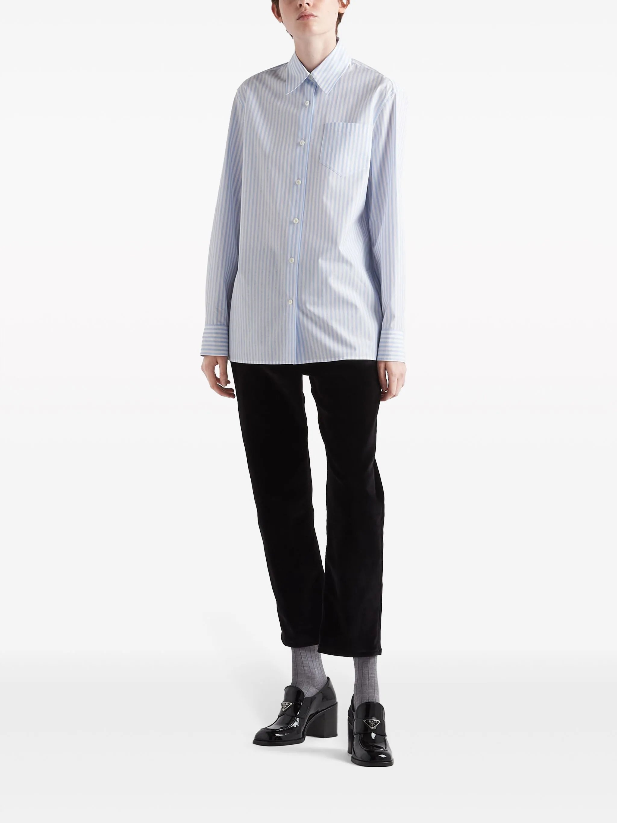 jacquard poplin shirt