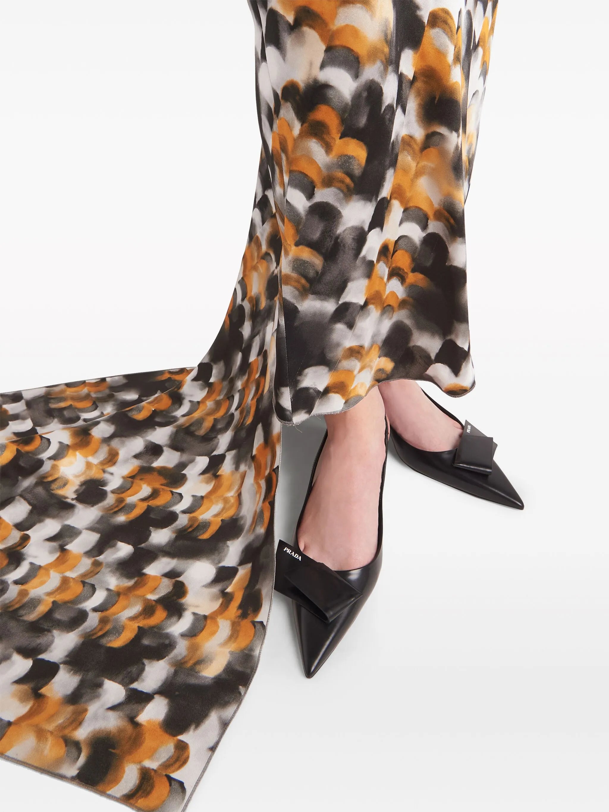 60mm fold-detail leather pumps