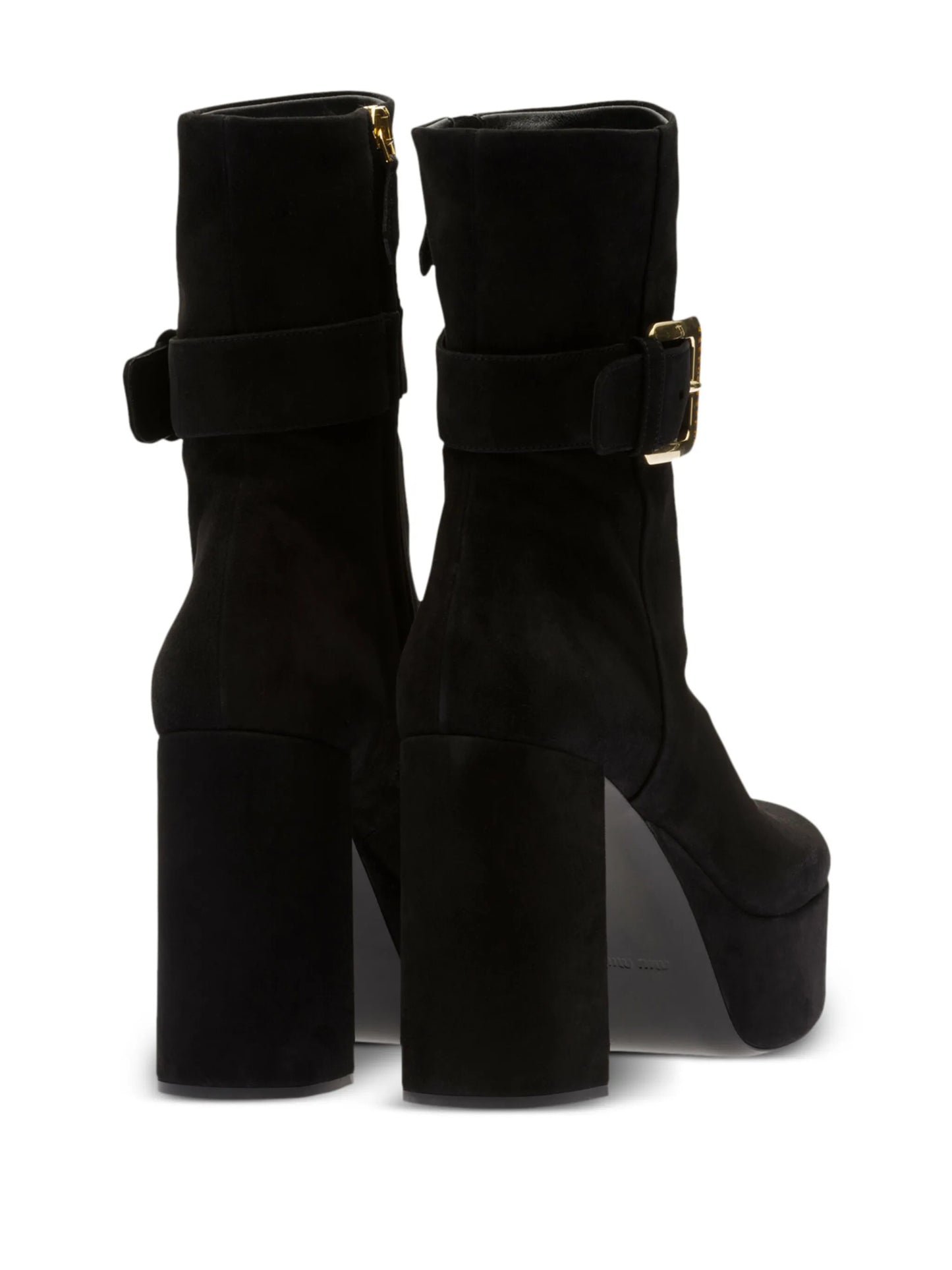 110mm platform suede boots