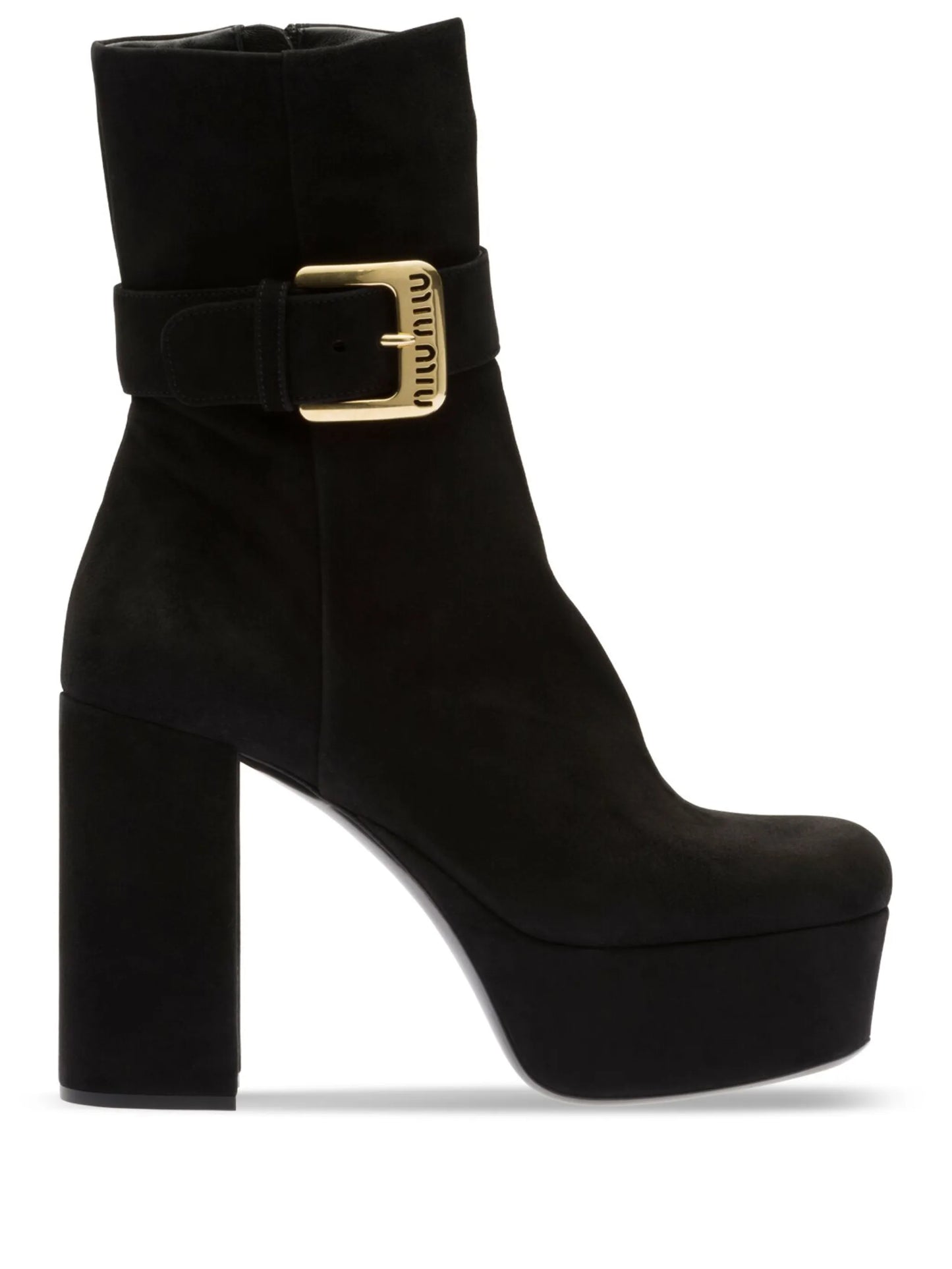 110mm platform suede boots