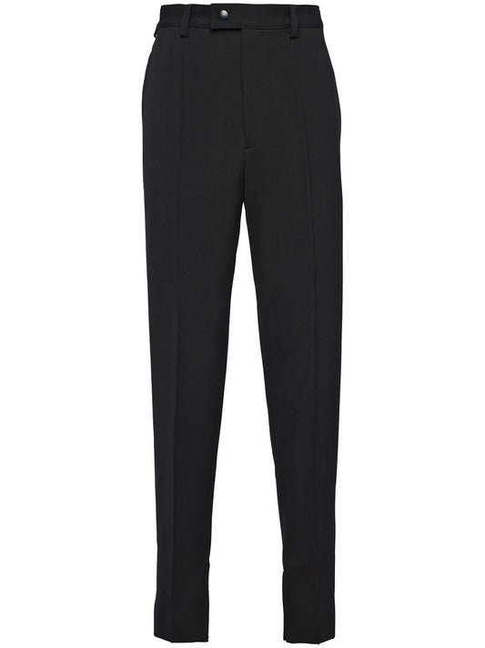 tailored tapered-leg trousers