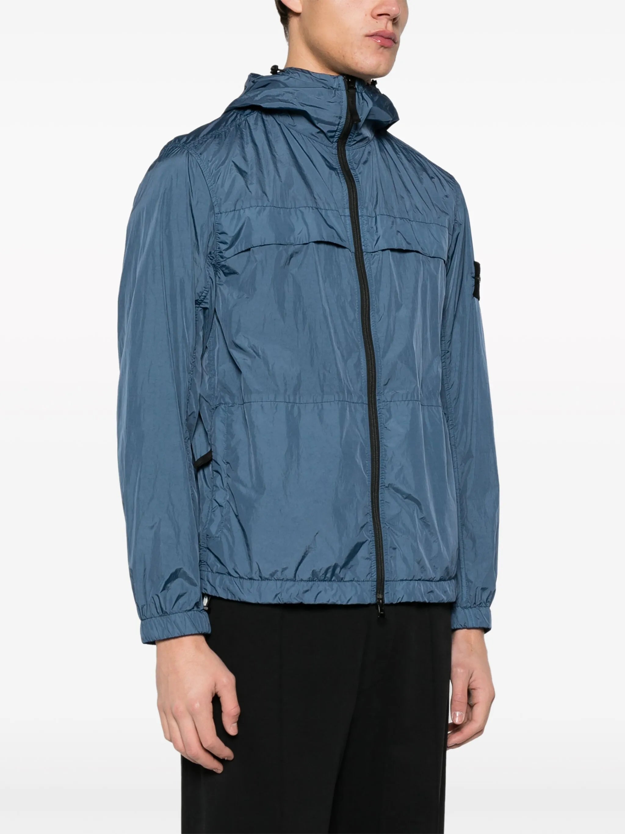 Compass-badge lightweight jacket