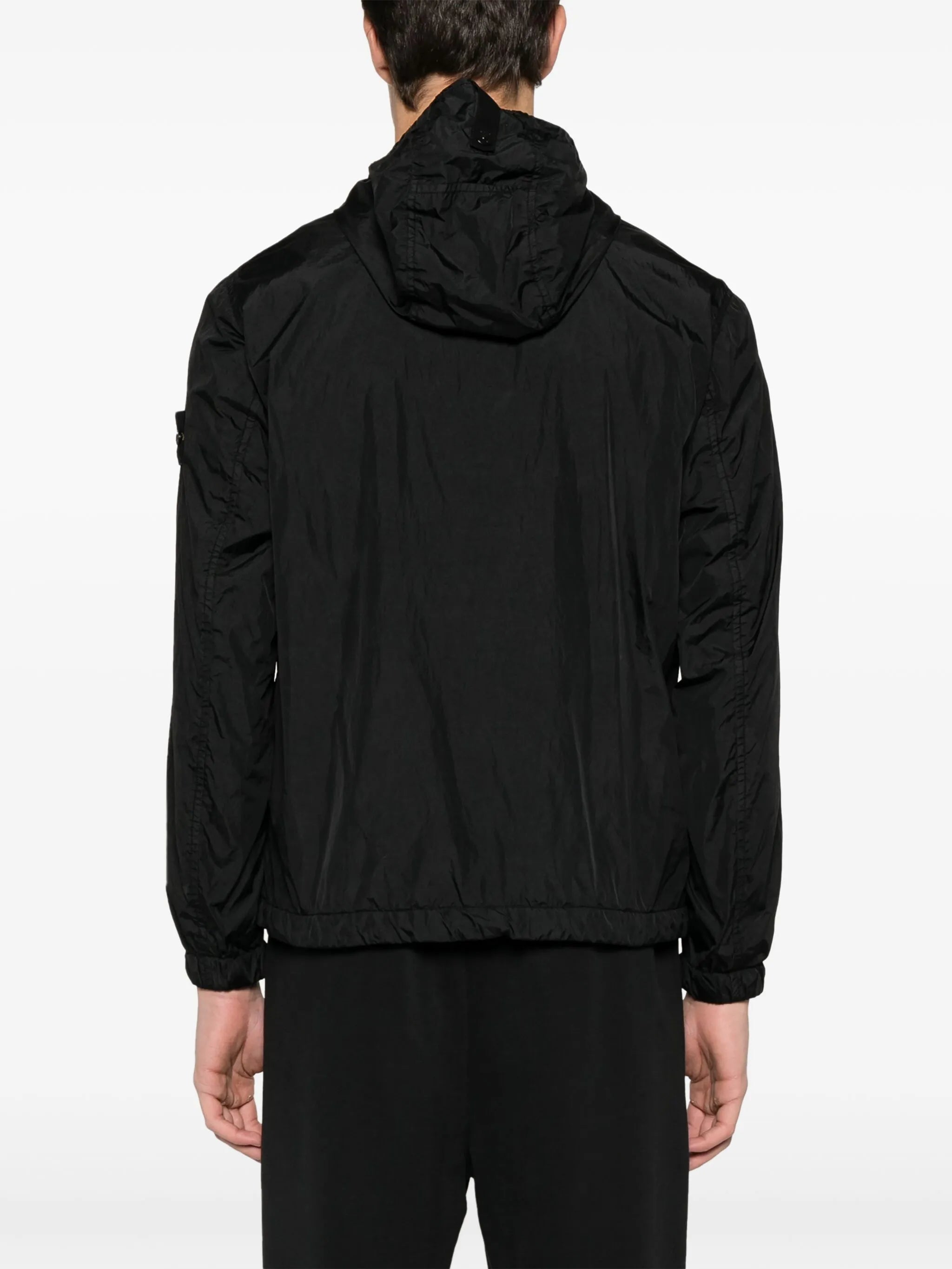 Compass-badge lightweight jacket