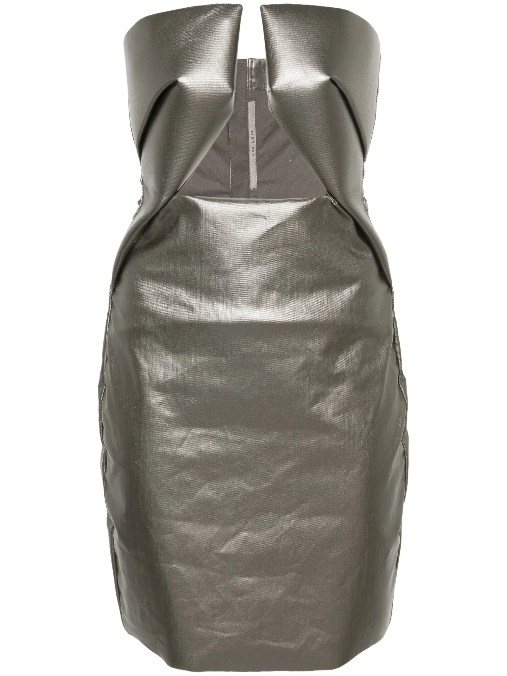 Prong strapless minidress