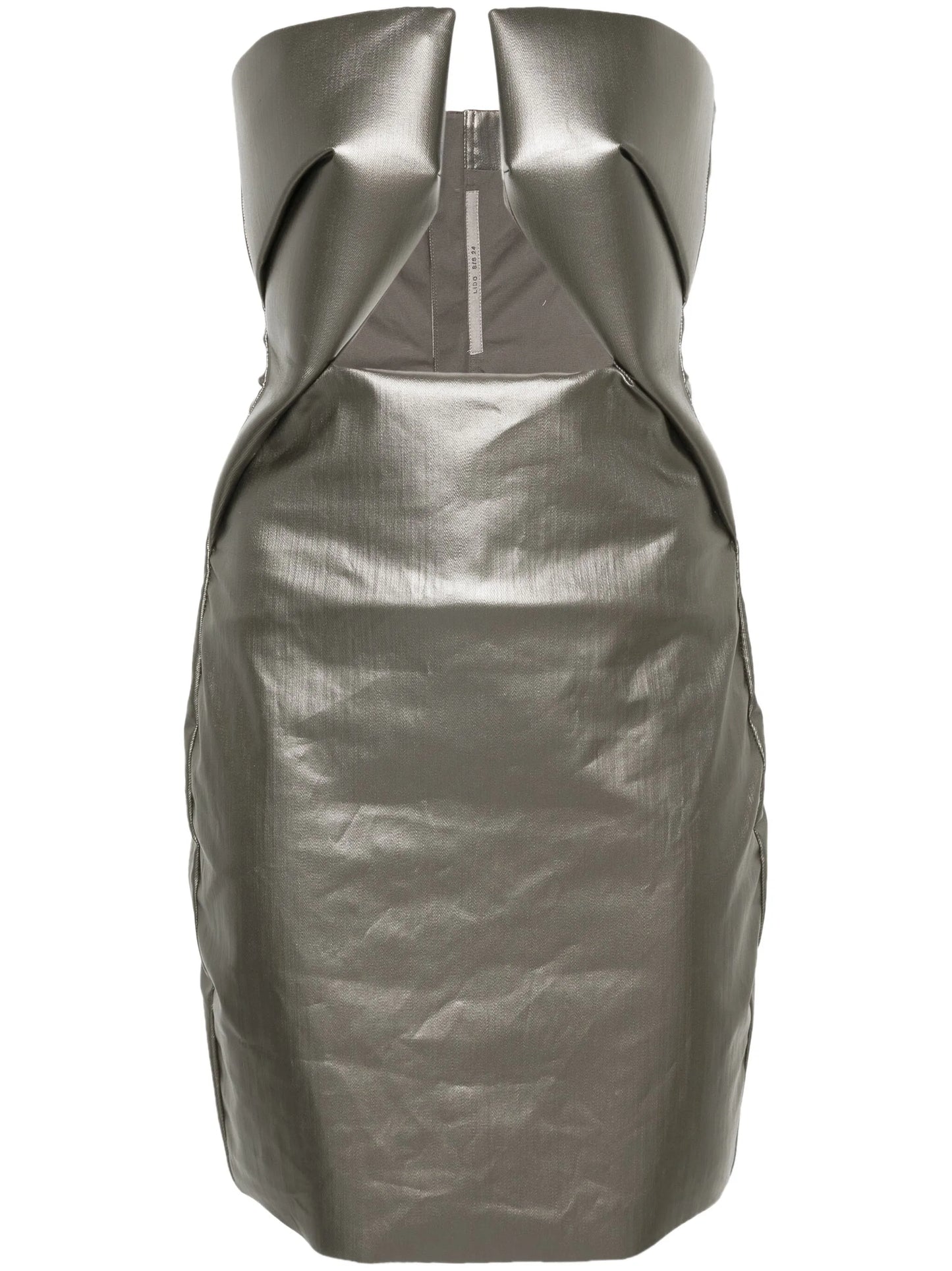 Prong strapless minidress