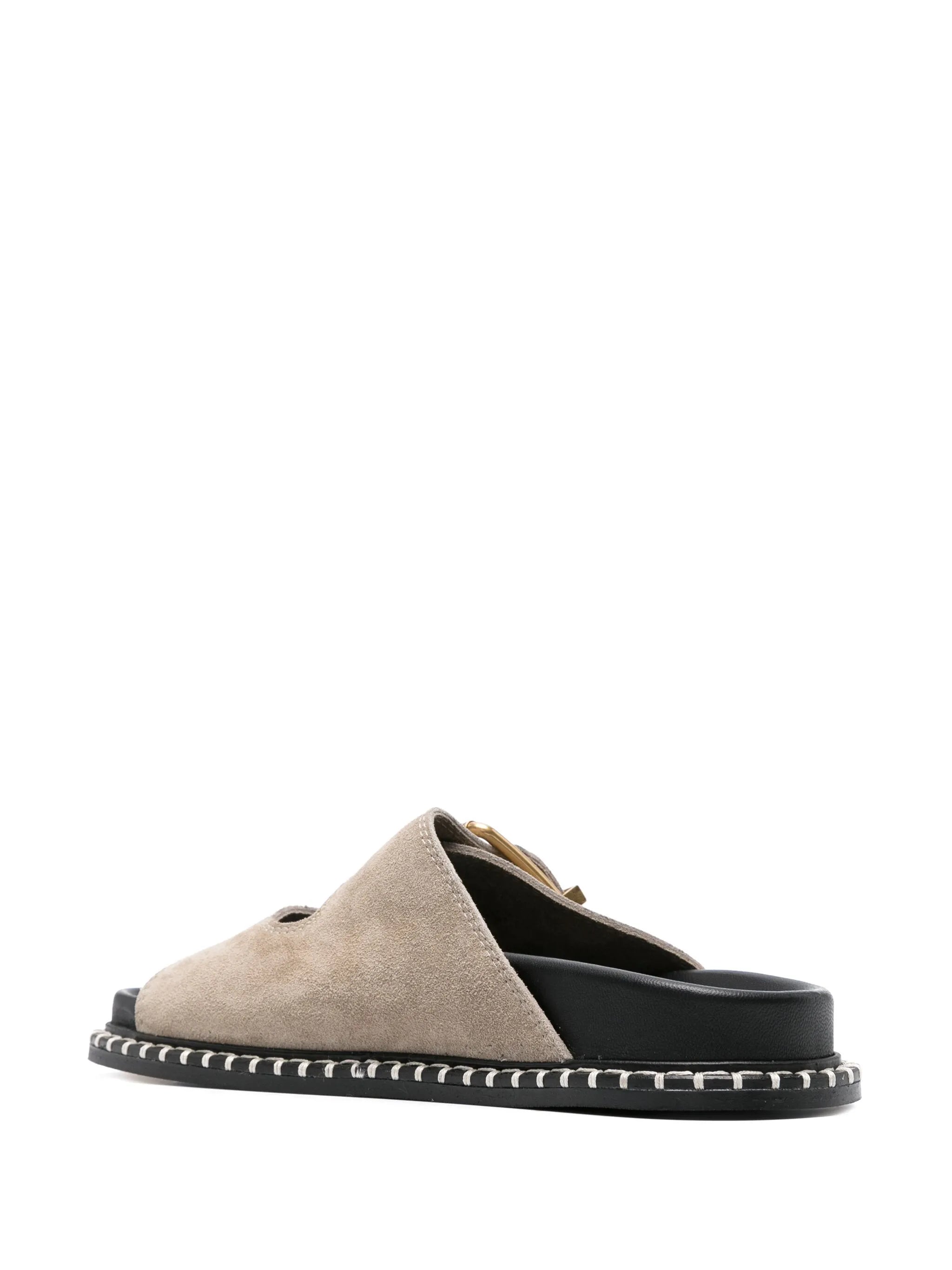 Rebecca suede slides
