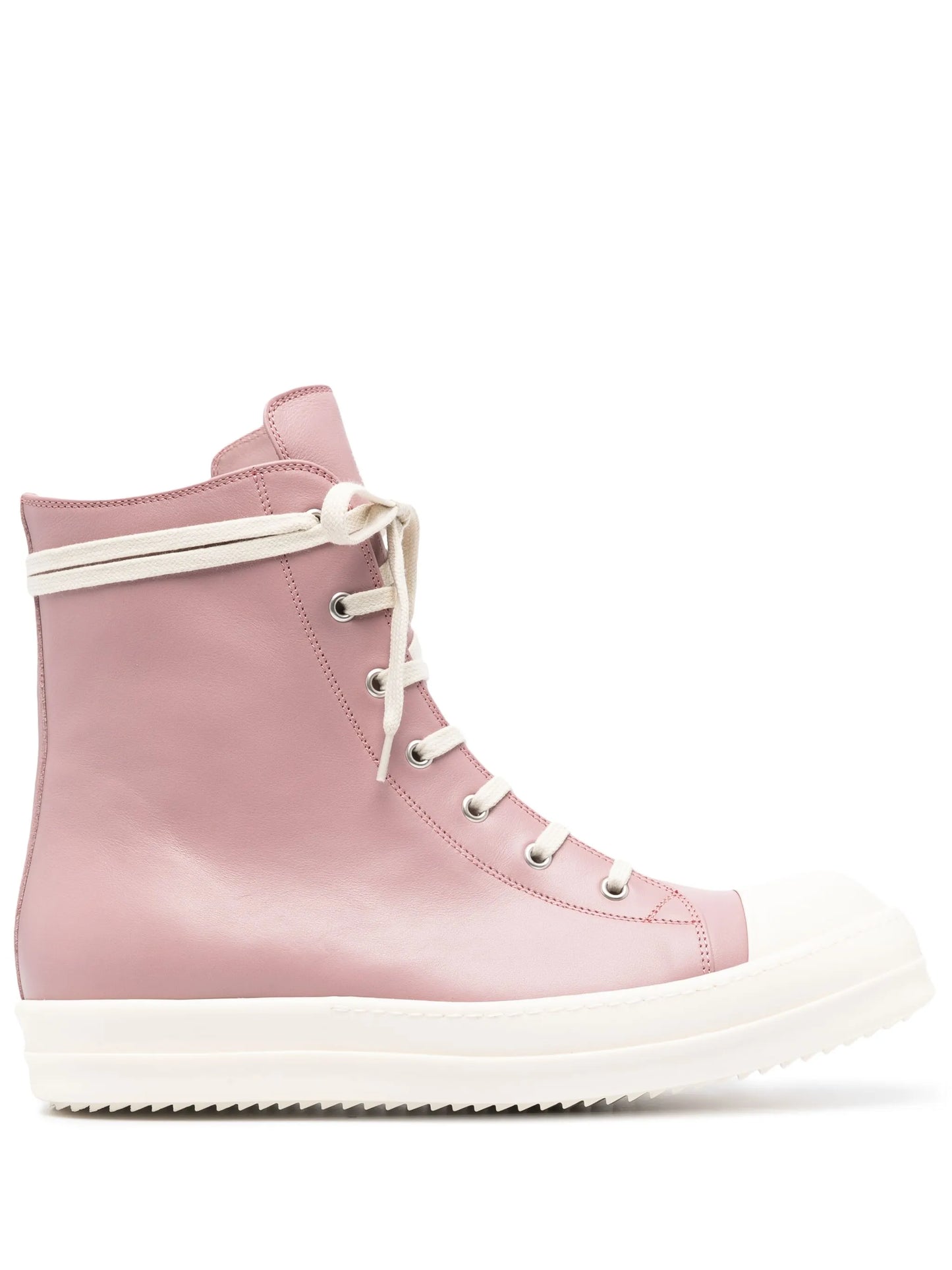high-top leather sneakers