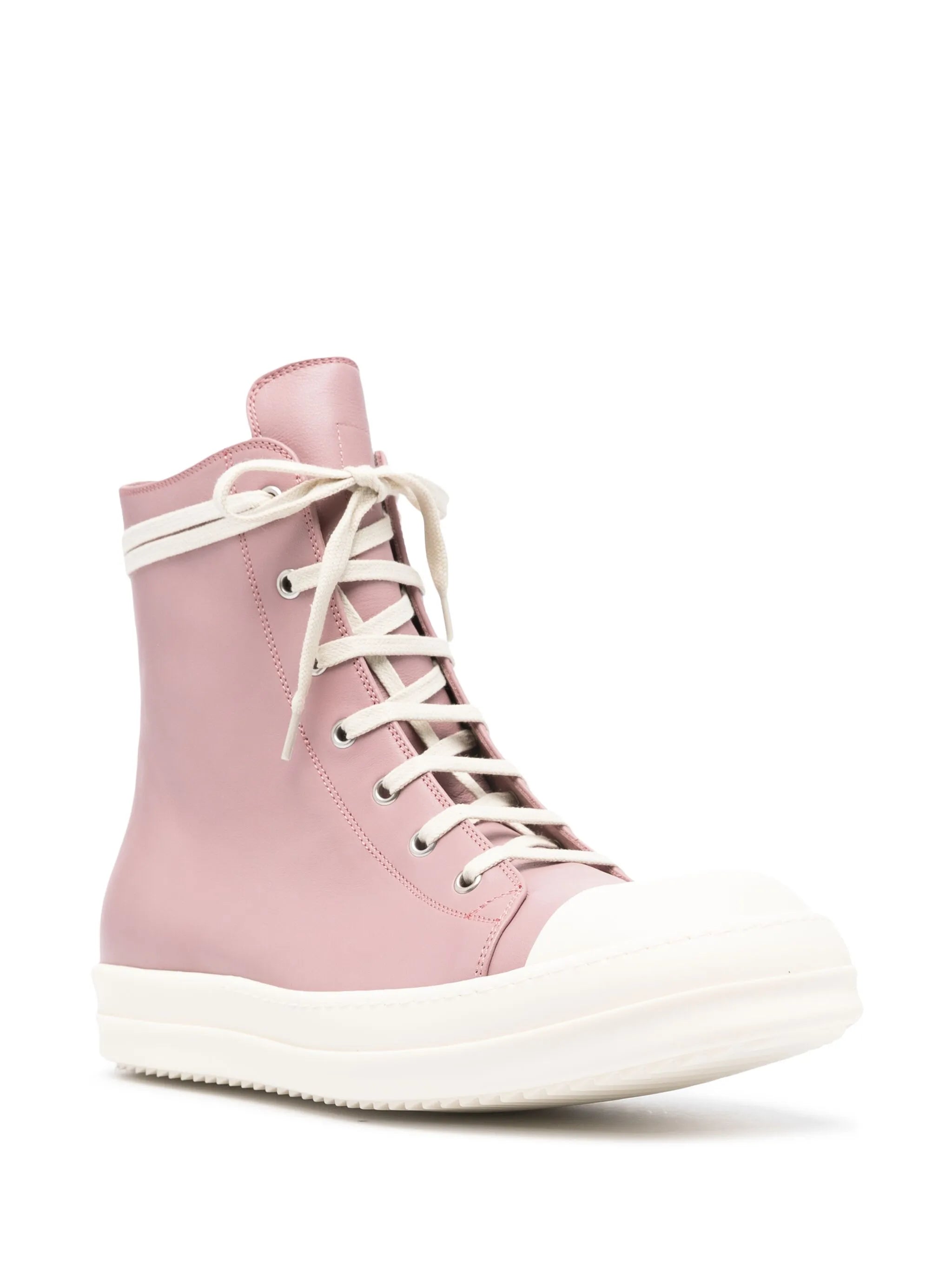 high-top leather sneakers