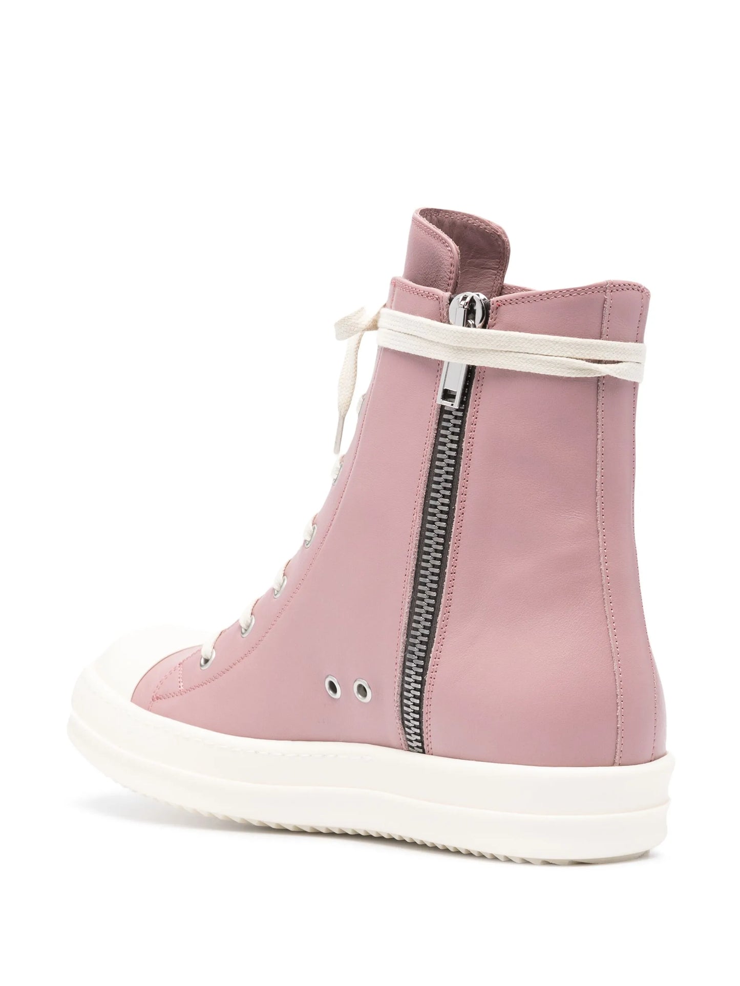high-top leather sneakers