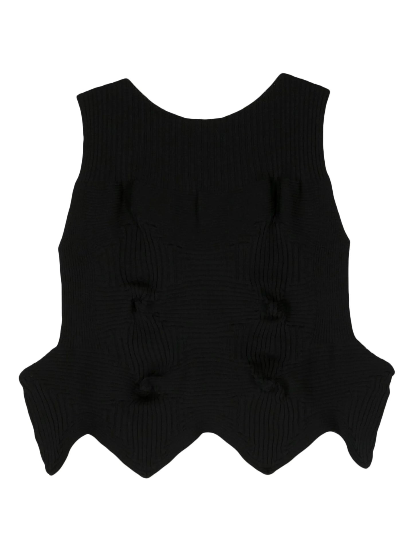 sleeveless ribbed tank top