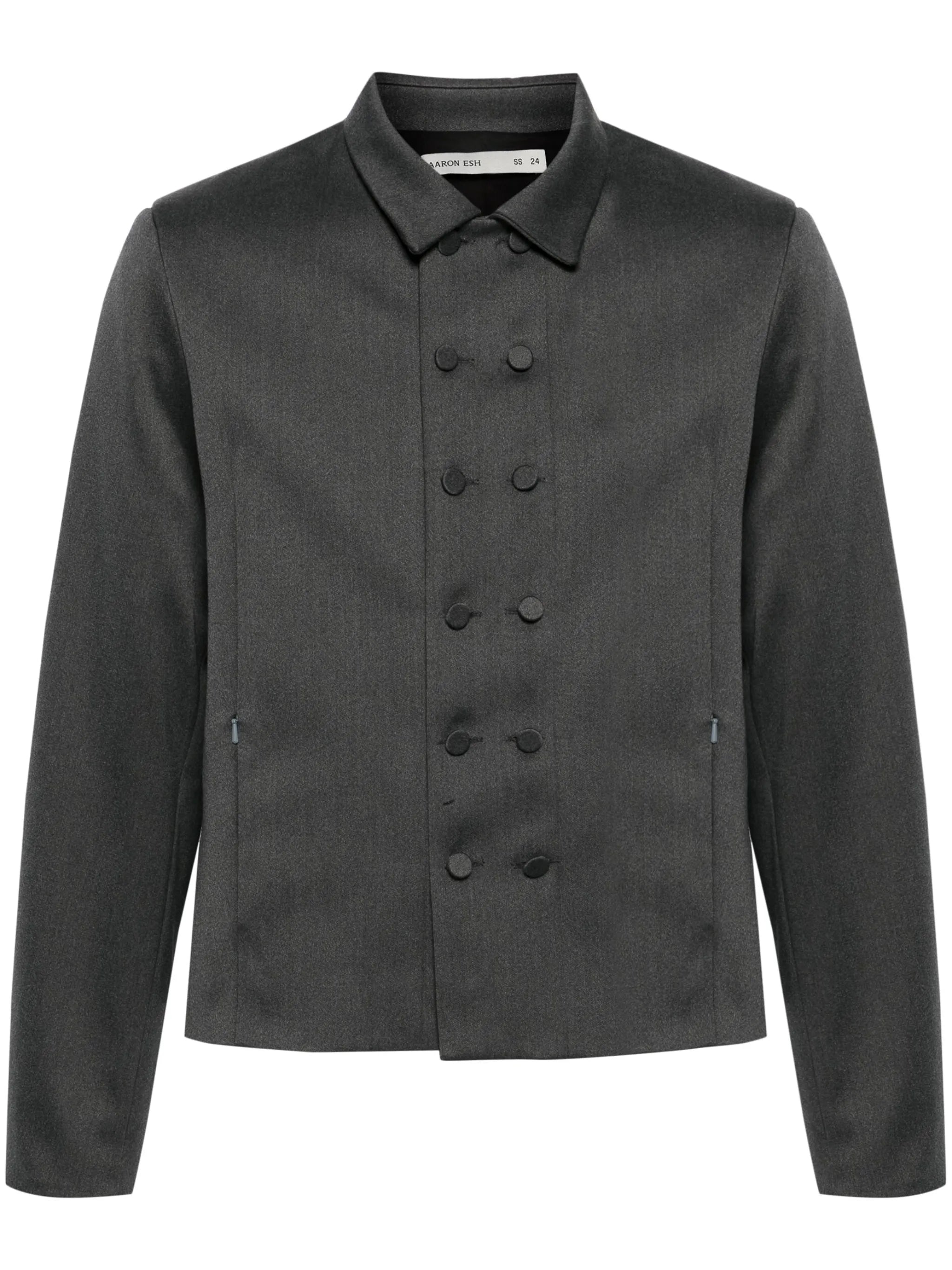 double-breasted wool jacket