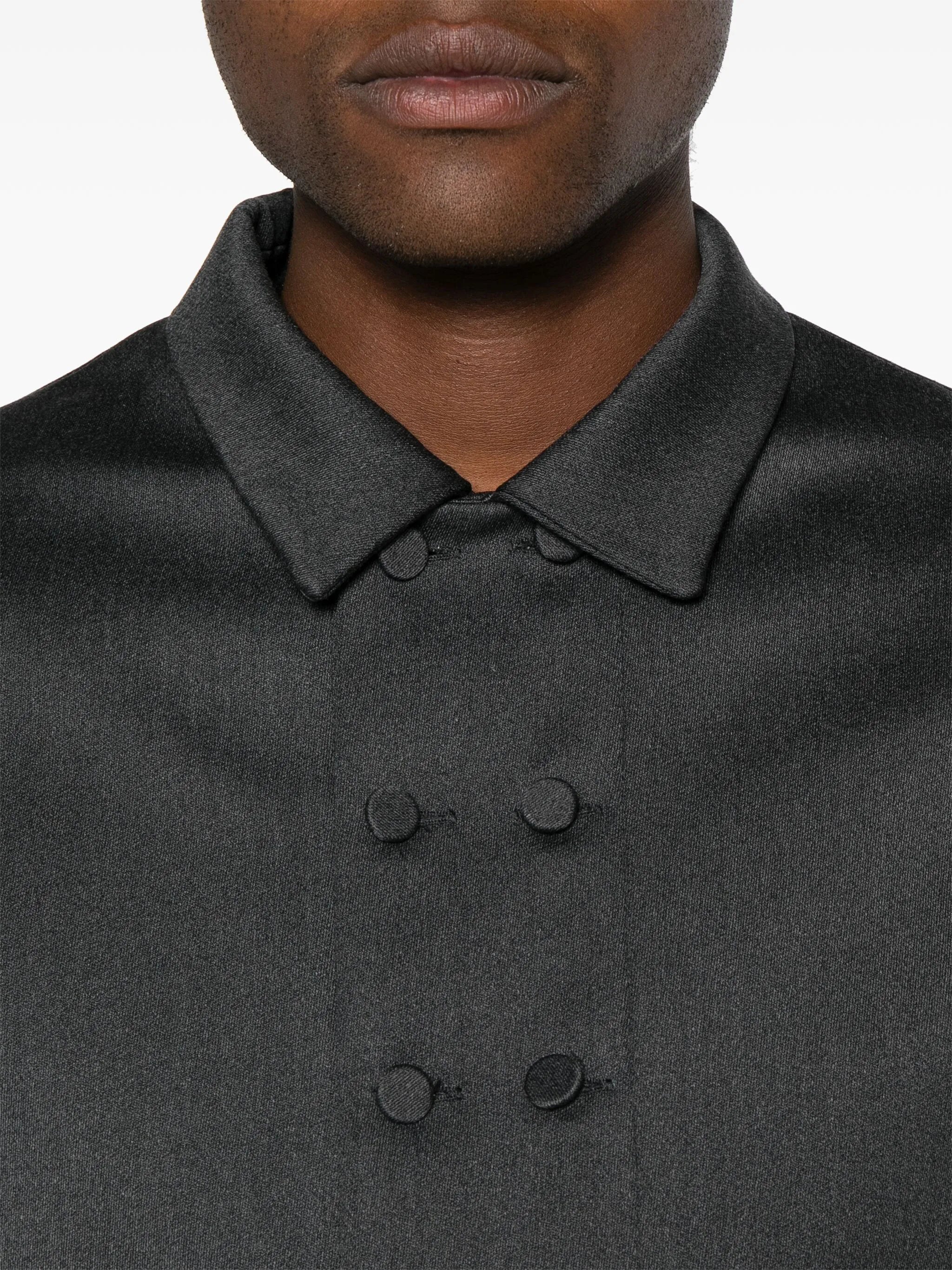 double-breasted wool jacket