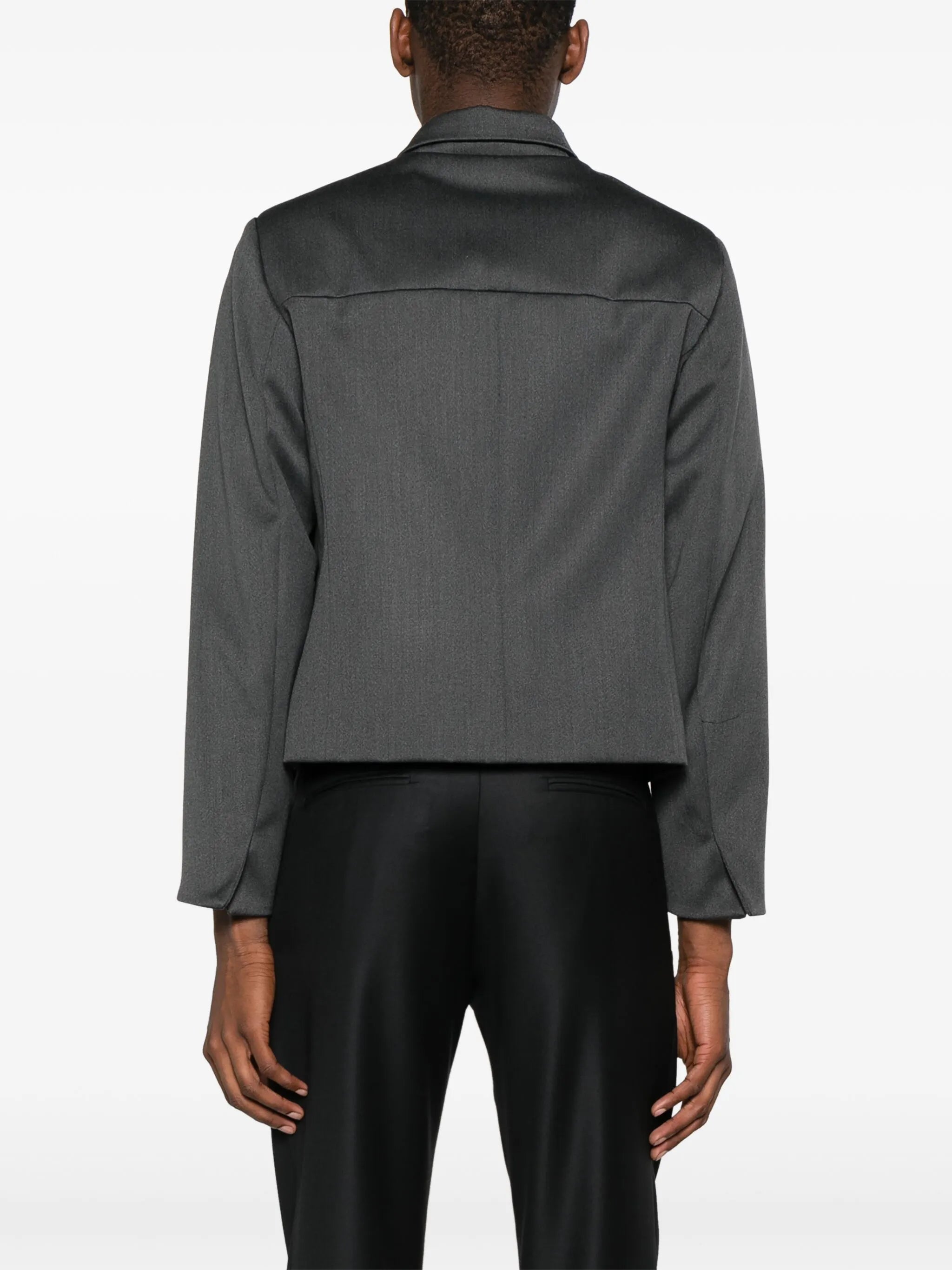 double-breasted wool jacket