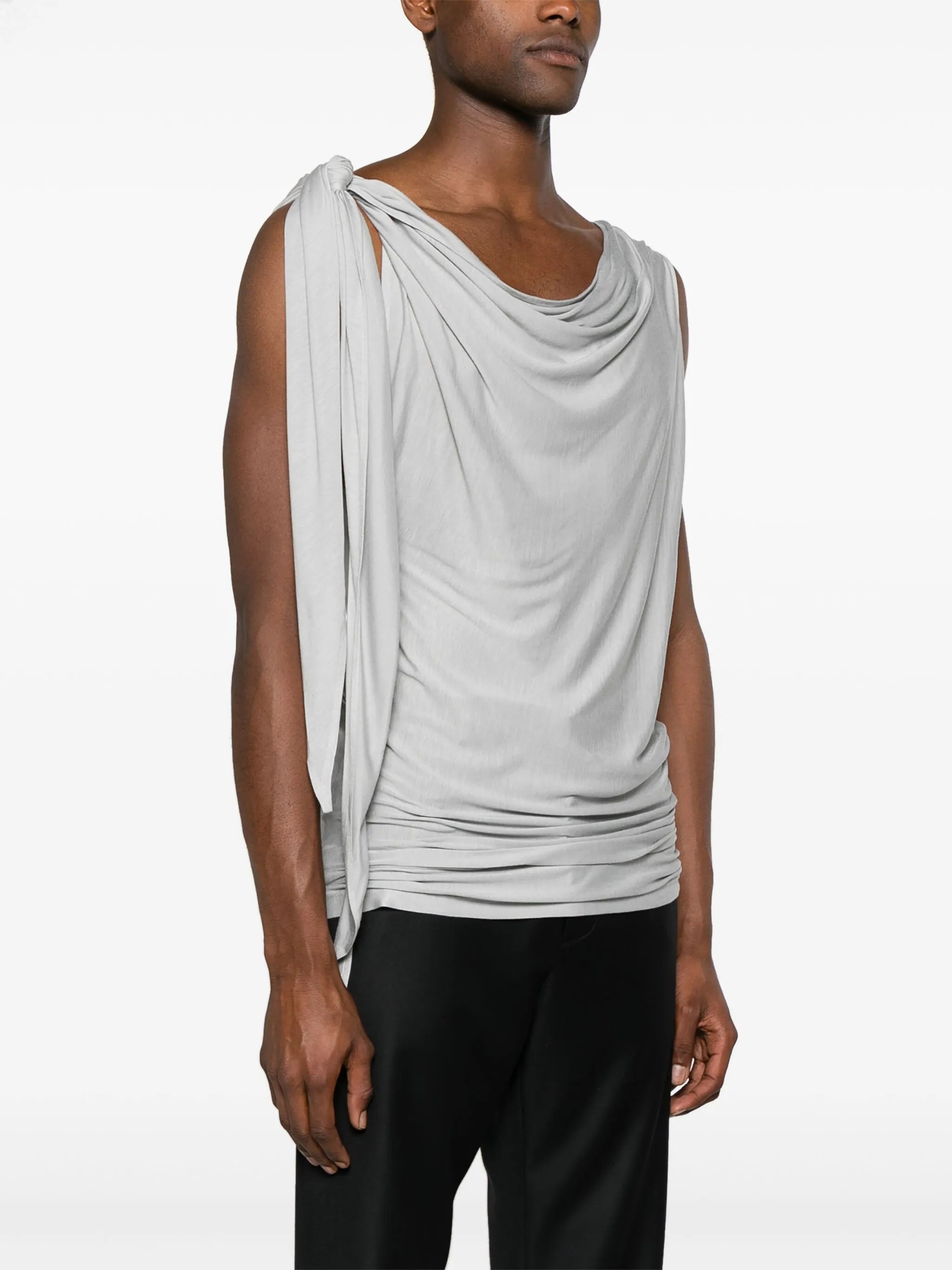 tied cotton tank top