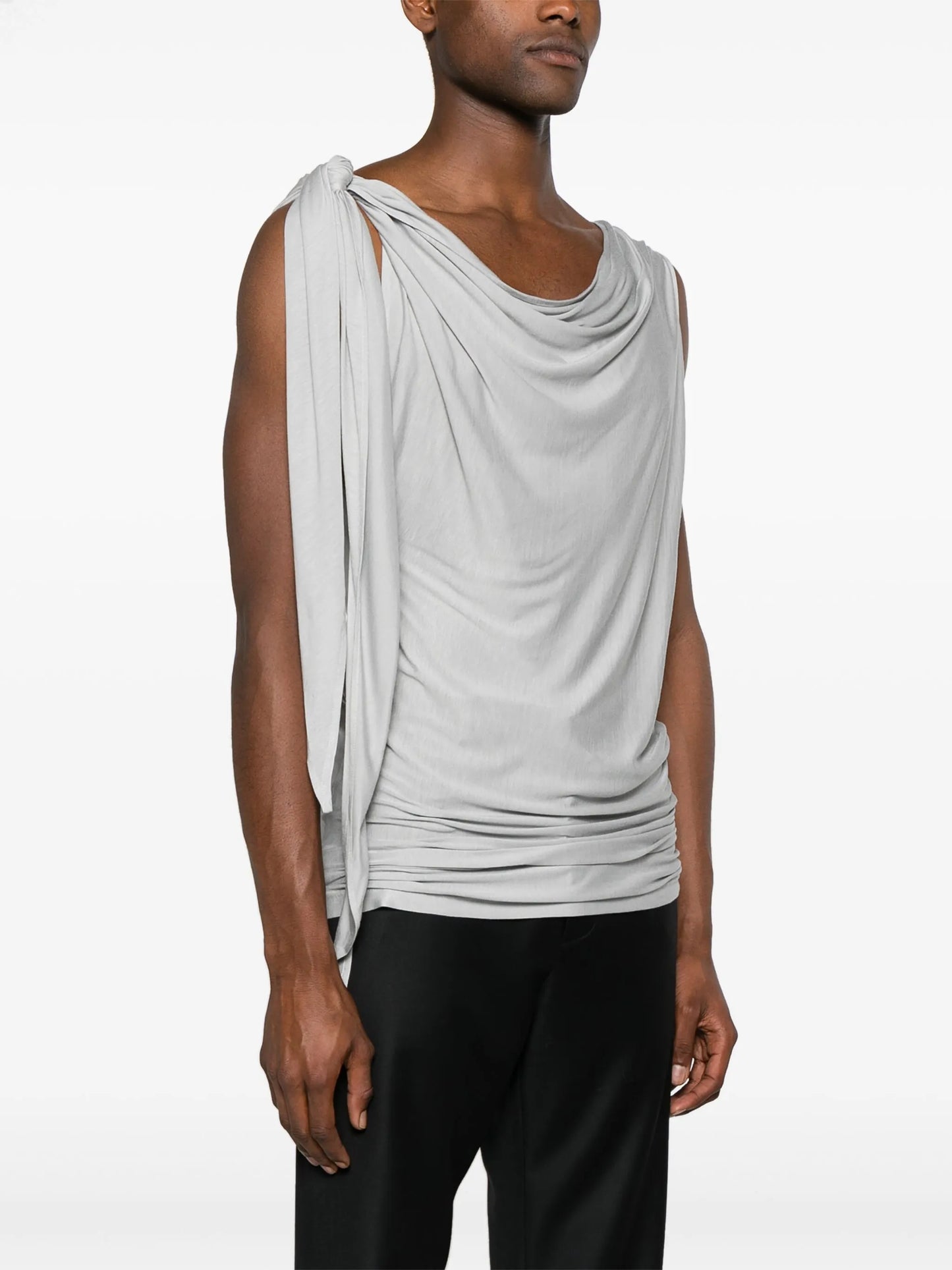 tied cotton tank top