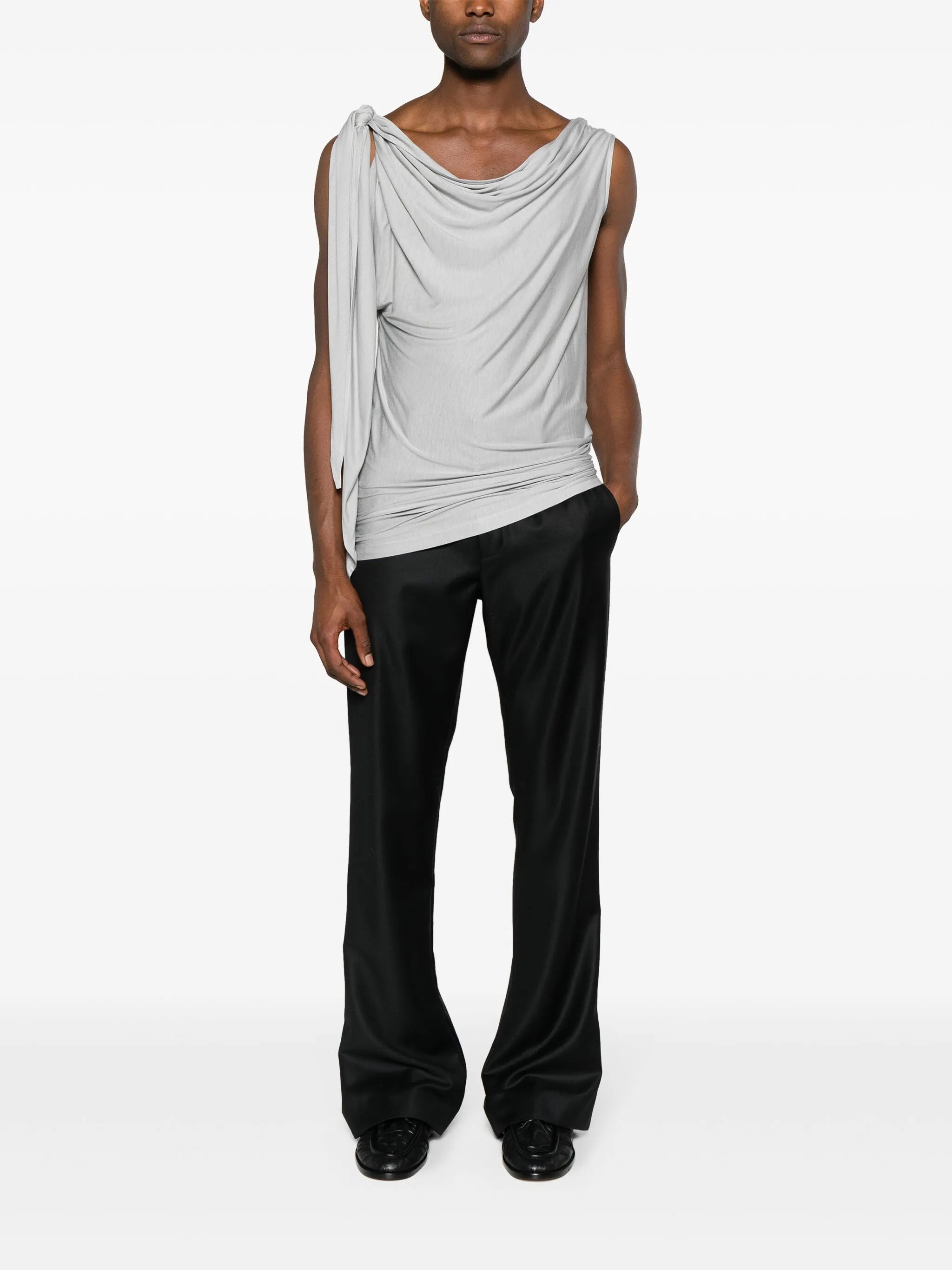 tied cotton tank top